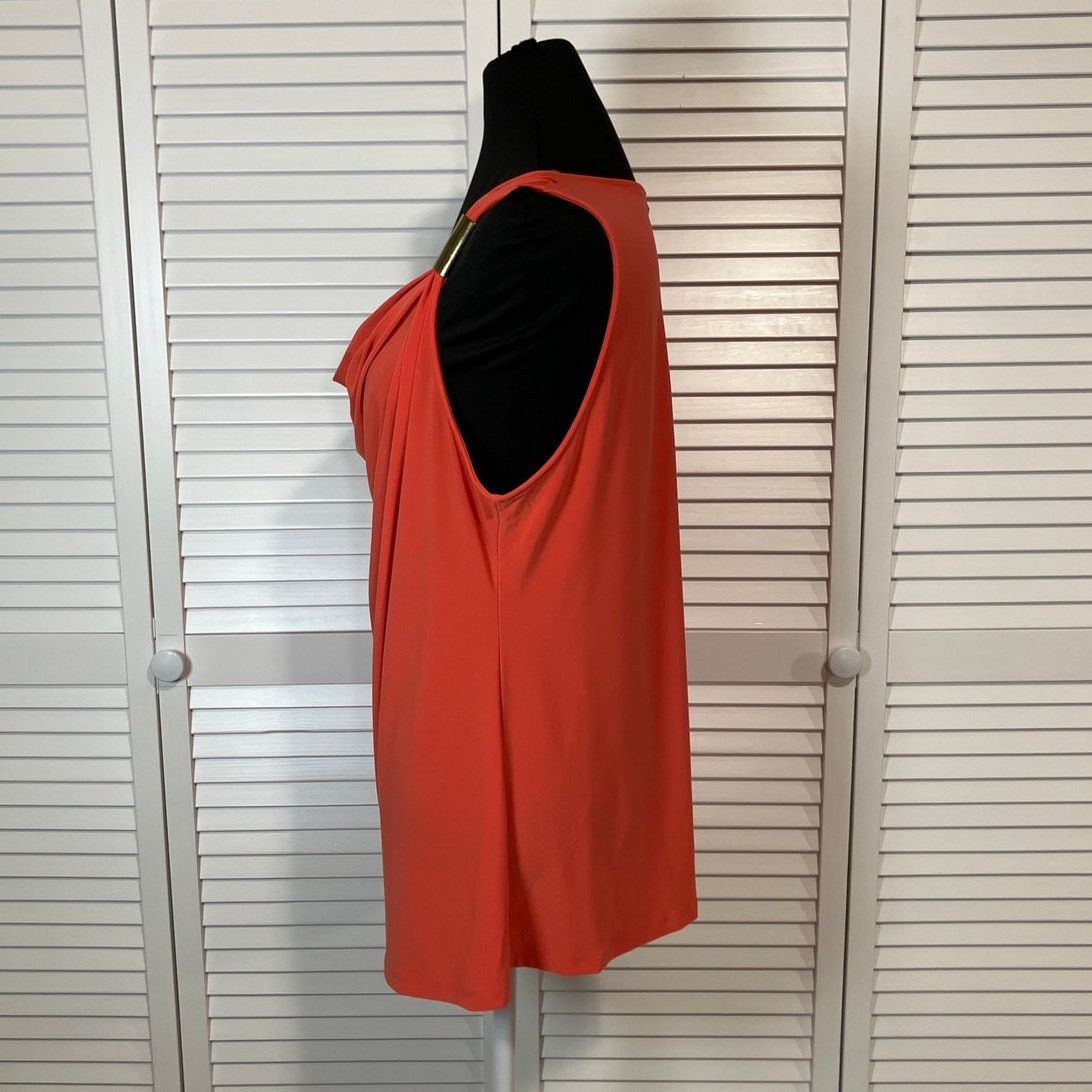 Other NWT Chaus Y2K Coral Draped Cowl Neck Tunic Blouse XL Size XL / US 12-14 / IT 48-50 - 2 Thumbnail