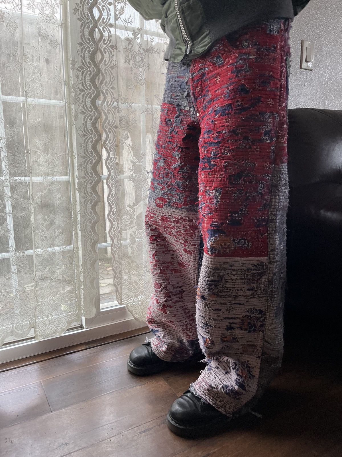 Japanese Brand × Vintage 1 of 1 custom Boro jeans Size US 33 - 12 Thumbnail