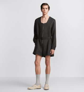 Dior o1w1db10625 Zipped Romper in Black Size US 32 / EU 48 - 9 Thumbnail