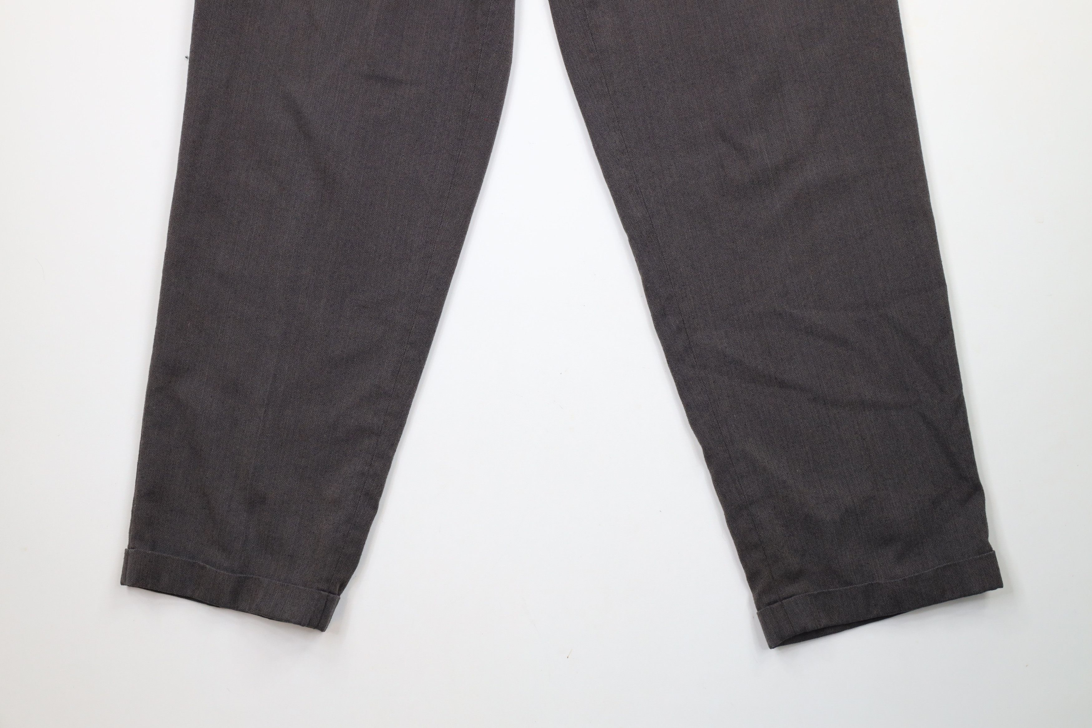 Vintage Vintage 90s Streetwear Wide Leg Herringbone Chino Pants Size US 34 / EU 50 - 4 Thumbnail