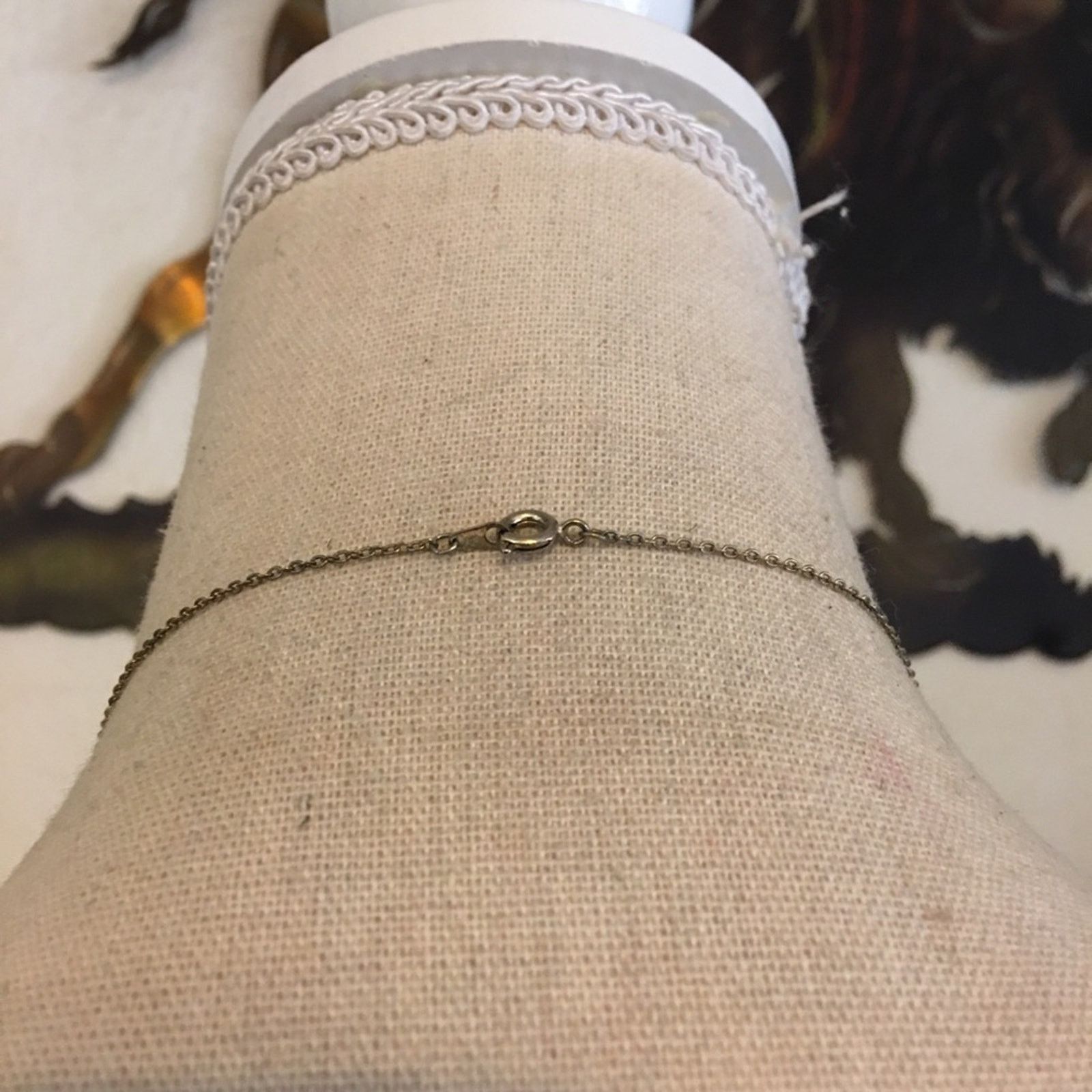 Vintage Vintage 70s gold tone rhinestone heart necklace Size ONE SIZE - 8 Thumbnail