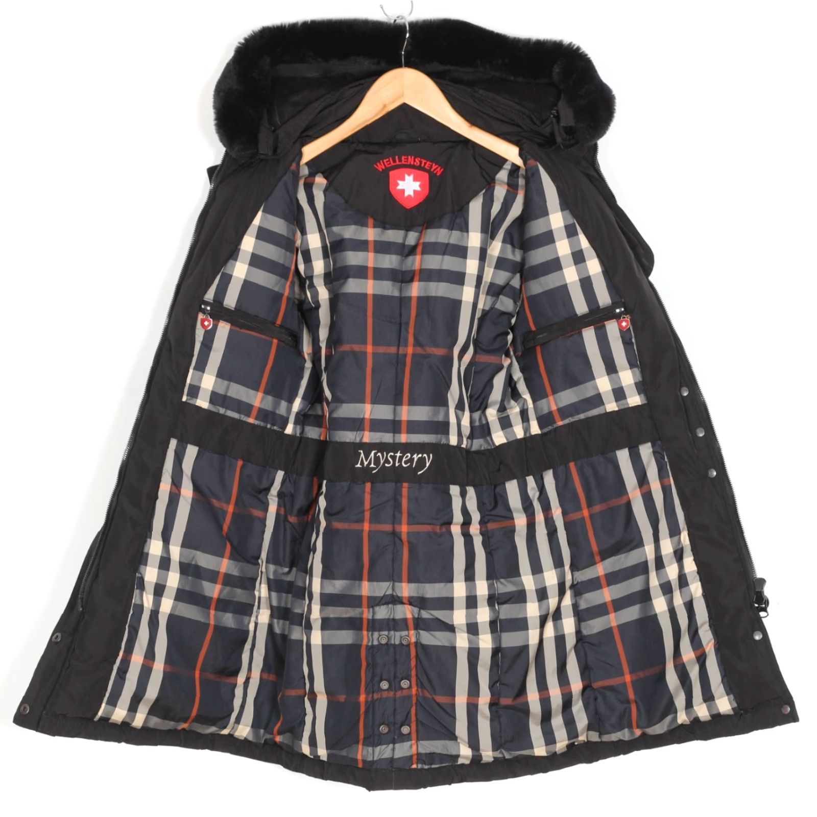 Vintage WELLENSTEYN Mystery Parka Jacket Women S Fur Hooded Belted MJ6380 Size S / US 4 / IT 40 - 6 Thumbnail