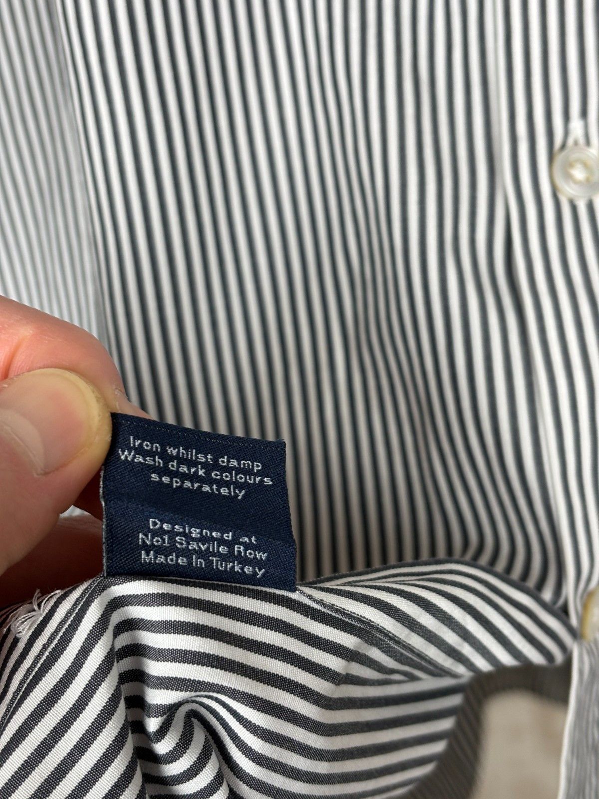 Gieves & Hawkes Gieves & Hawkes Savile Row French Cuff Striped Dress Shirt Size US S / EU 44-46 / 1 - 10 Thumbnail