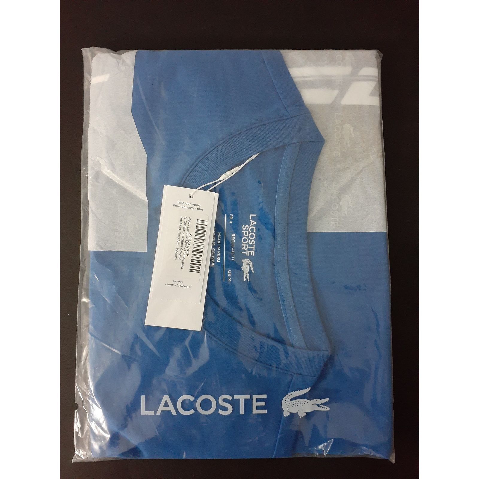 Lacoste Lacoste Men's Sport Roland Garros Chunky Jersey T-Shirt M Size US M / EU 48-50 / 2 - 2 Thumbnail