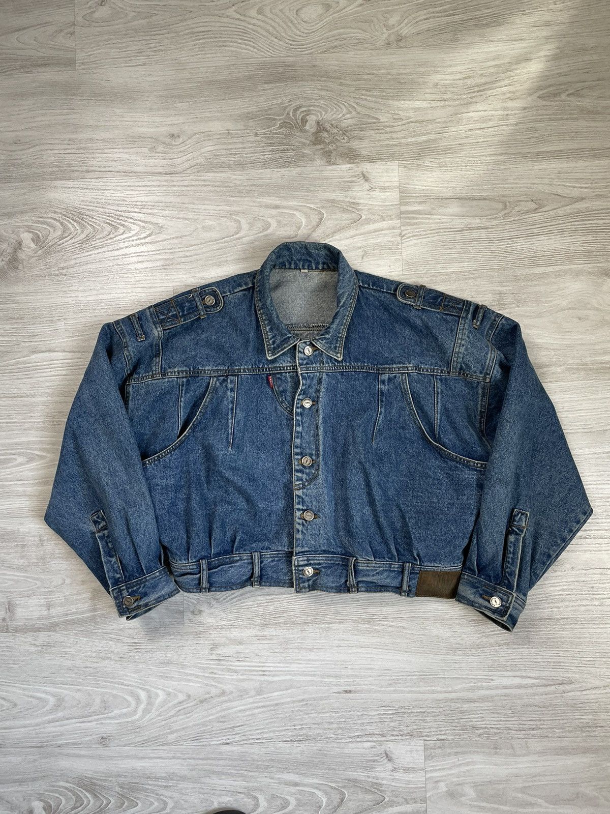 Japanese Brand × Vintage CRAZY vintage avant garde reconstructed denim jacket Size US L / EU 52-54 / 3 - 1 Thumbnail