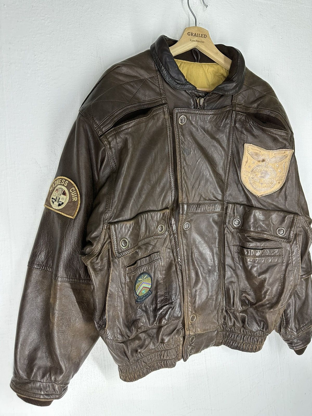 Leather Vintage Mac Keen Corp Sport Leather Jacket Size US L / EU 52-54 / 3 - 3 Thumbnail
