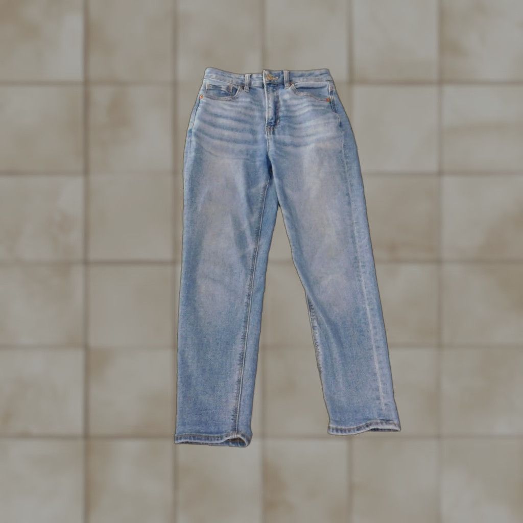American Eagle Outfitters American Eagle Outfitters Jeans Women's Size 0 Mom Jeans Blue Denim Stretch Size 42" / US 20 - 1 Thumbnail