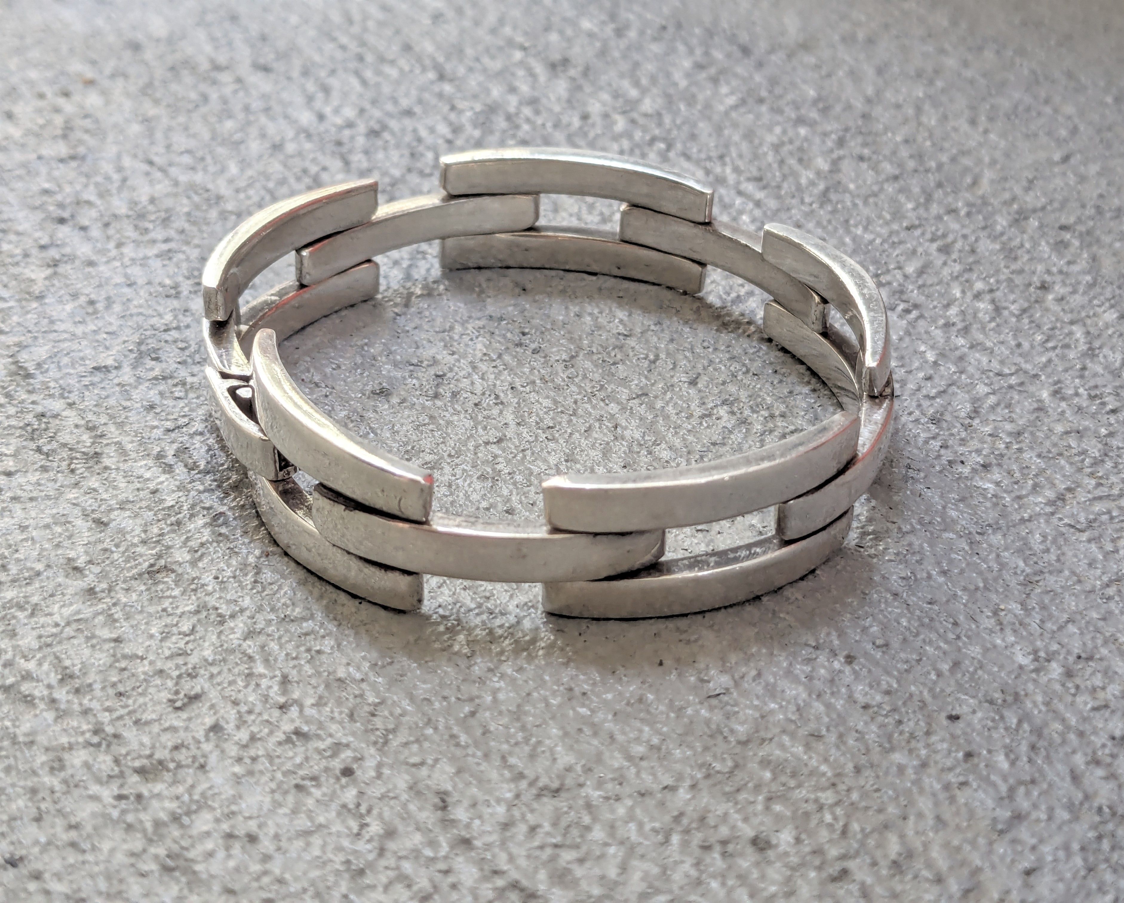 Gucci Gucci Sterling Silver Bracelet Panther Chain Link 7.25" Size ONE SIZE - 4 Thumbnail