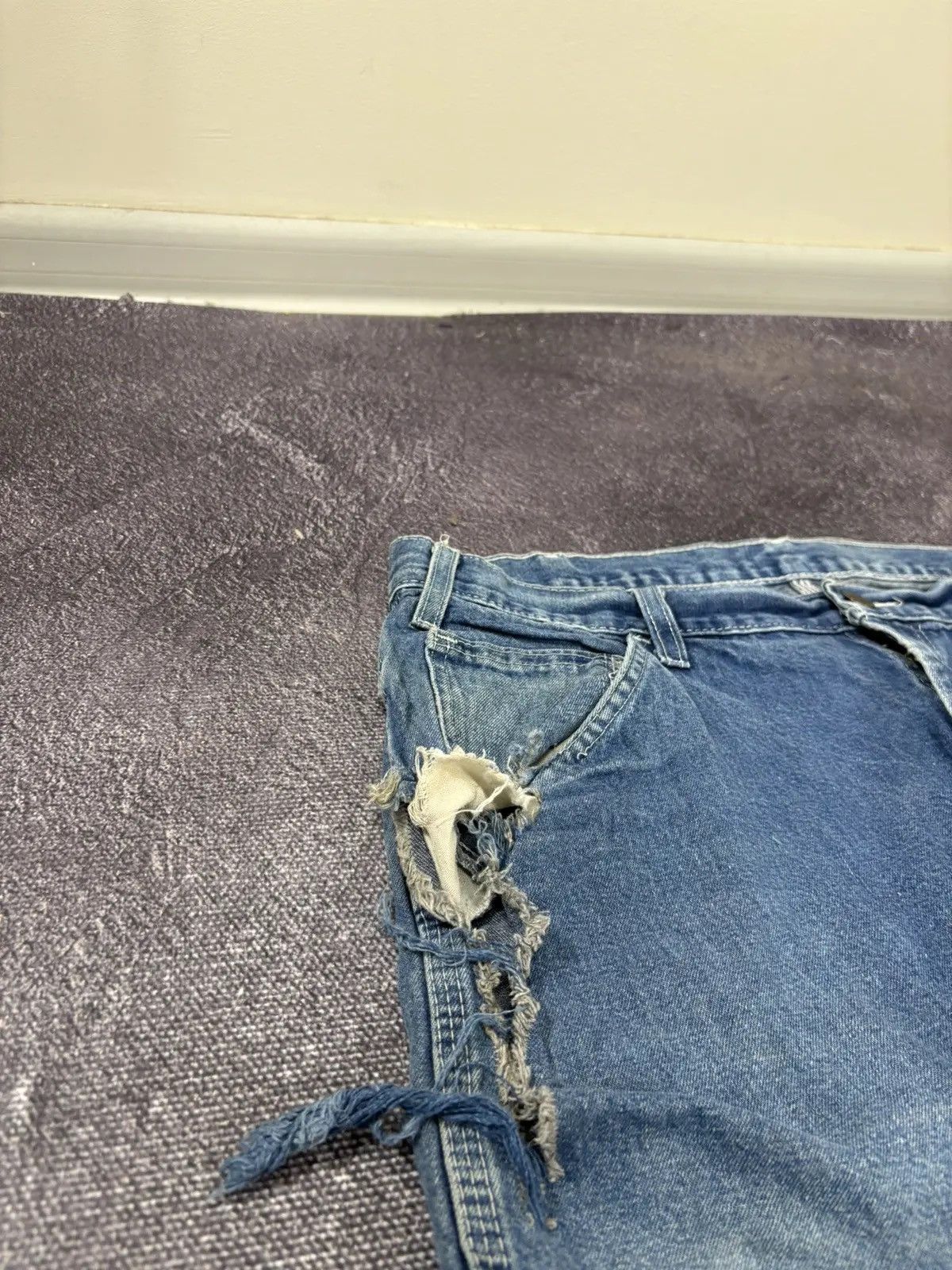 Dickies × Vintage Vintage Dickies Y2K Blue Work Denim USA Hype Jeans Size US 34 / EU 50 - 8 Thumbnail