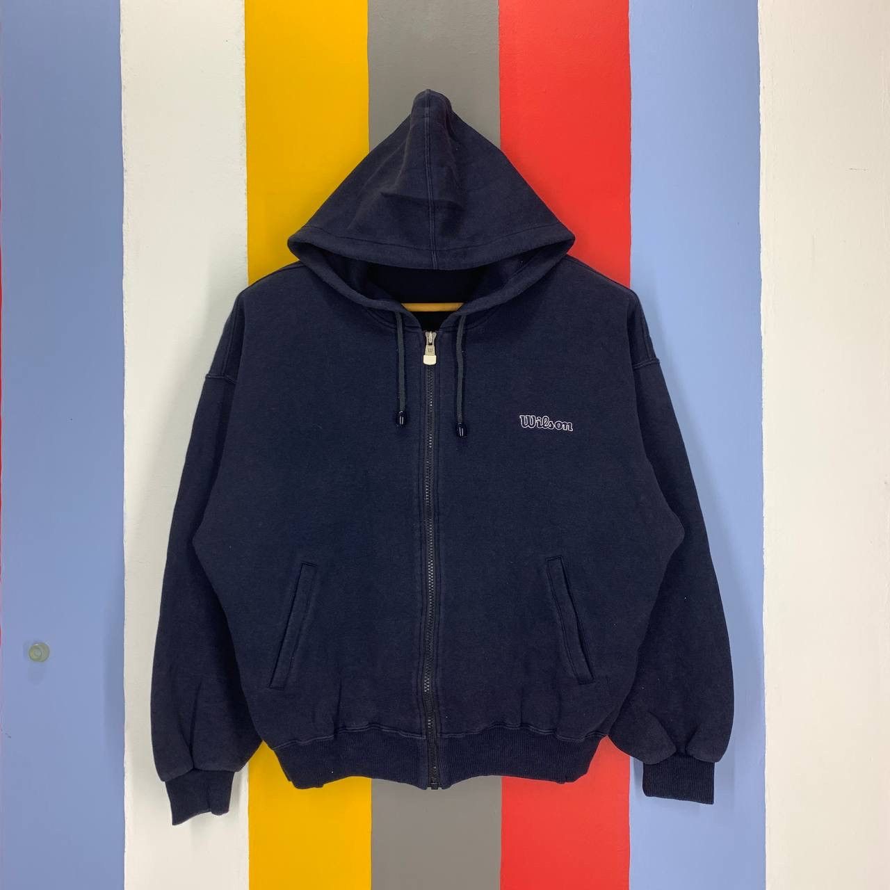 Wilson Vintage WILSON SPORT Zipper Hoodie #0461-12 Size US M / EU 48-50 / 2 - 7 Thumbnail