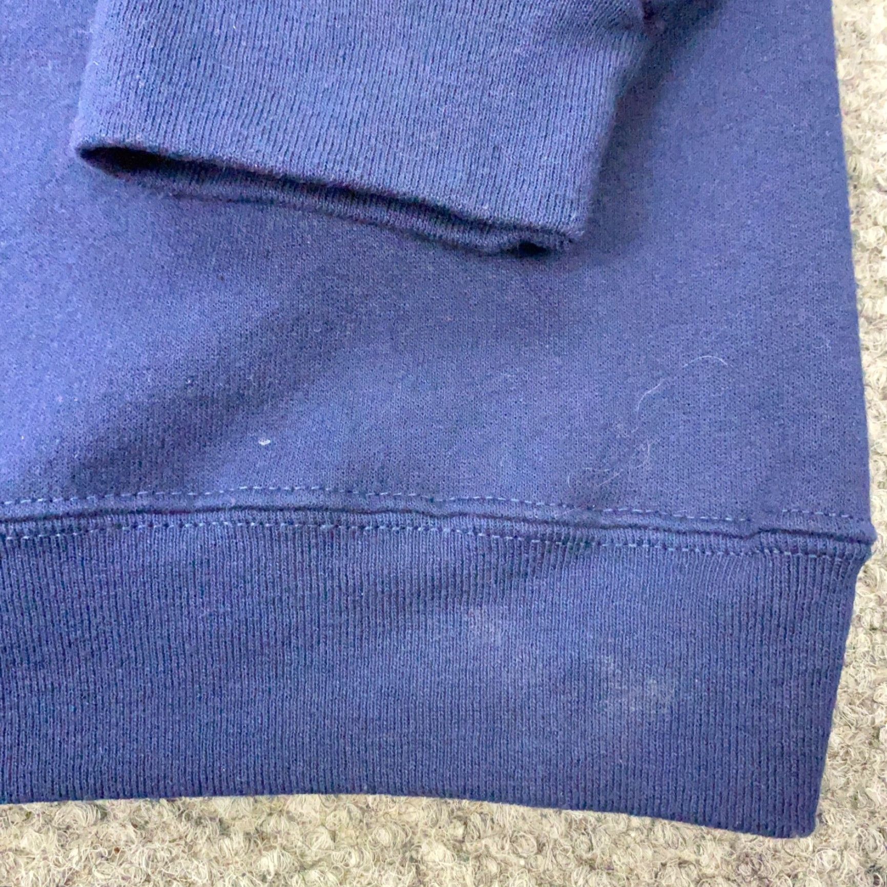 Hanes VINTAGE Hanes Sweatshirt Pullover Crew Neck Fleece Blue XL Mens Size US XL / EU 56 / 4 - 2 Thumbnail