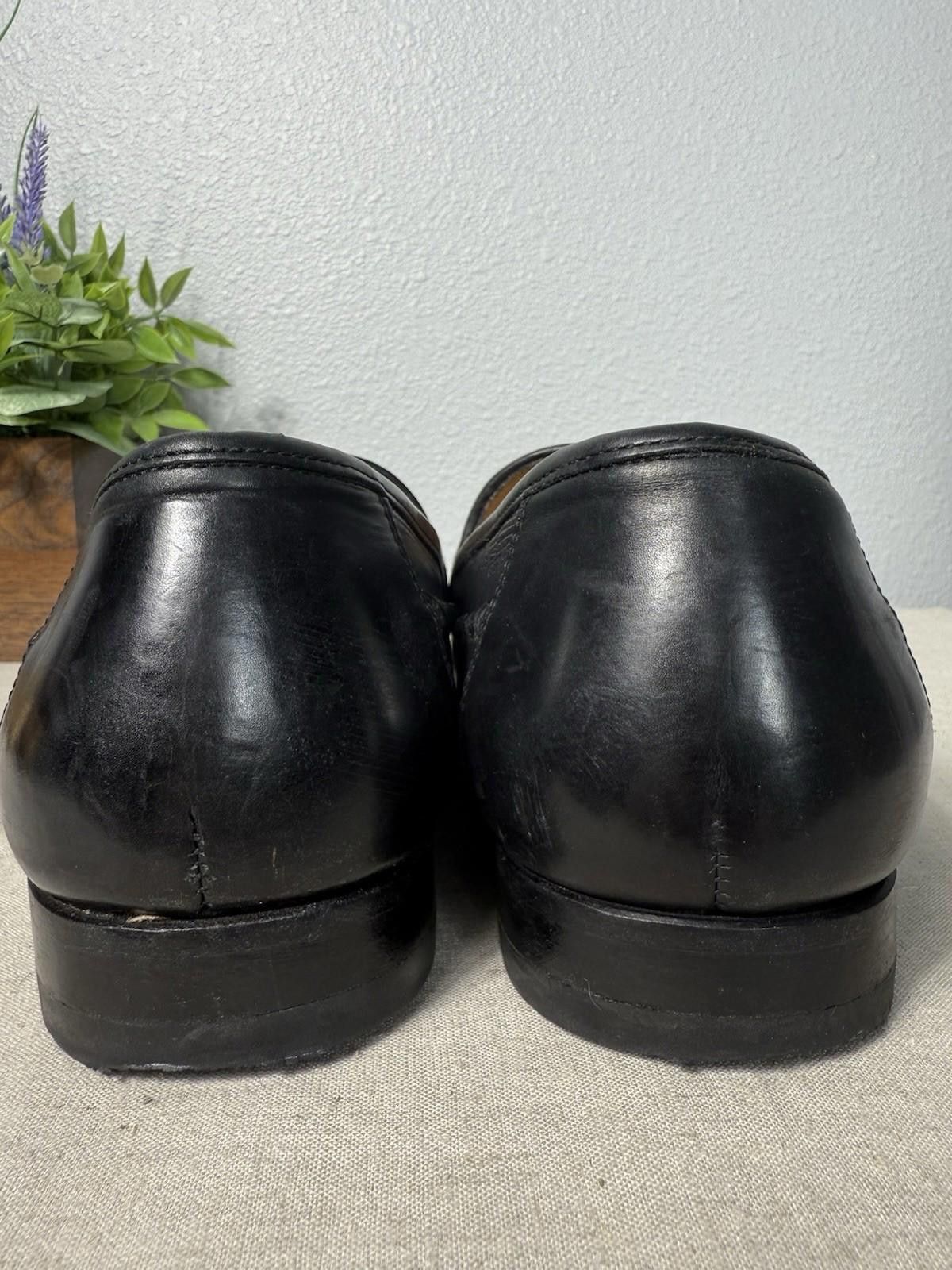 Johnston & Murphy Johnston & Murphy Men's Dress Shoes Black Leather Sz 9.5 M Size US 9.5 / EU 42-43 - 7 Thumbnail