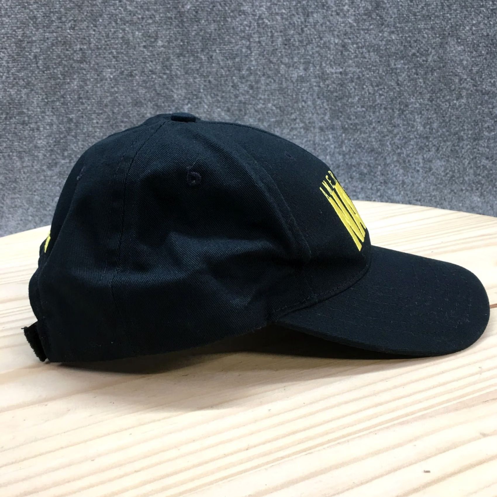 Vintage America's Navy Baseball Cap Hat Mens One Size Blue Embroidered Logo Adjustable Size ONE SIZE - 5 Thumbnail