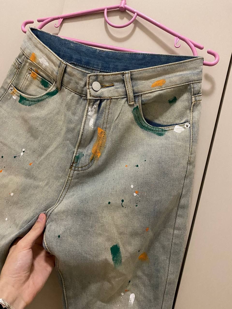 Japanese Brand × Vintage Flared Distressed Painter Jeans Size US 30 / EU 46 - 4 Thumbnail