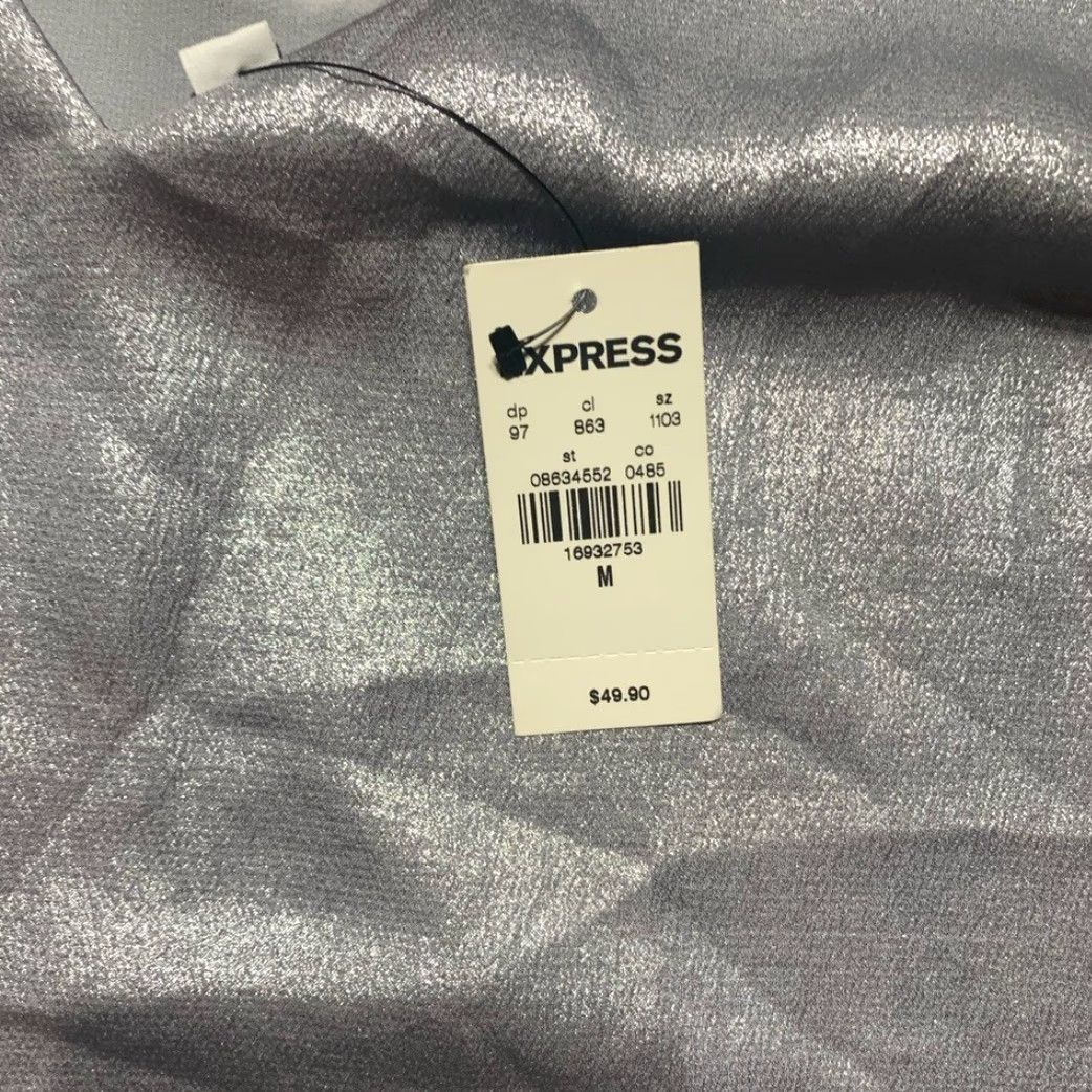 Express Express Tank Top NWT Silver M Womens Blouse Shirt Tank Top Express Silver M Womens Size M / US 6-8 / IT 42-44 - 2 Thumbnail