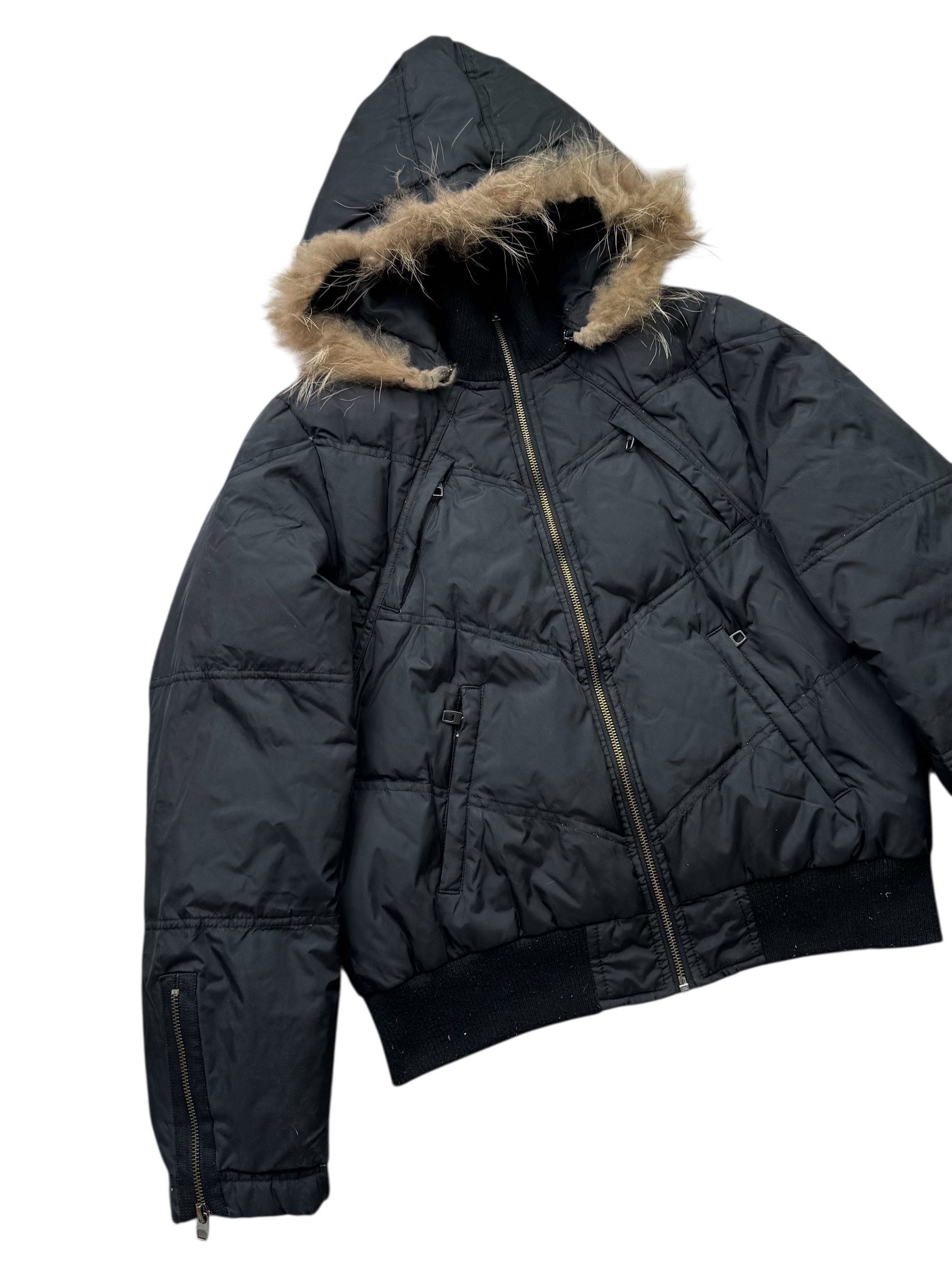 Vintage Y2K Cropped Down Jacket (V50) Size M / US 6-8 / IT 42-44 - 2 Thumbnail
