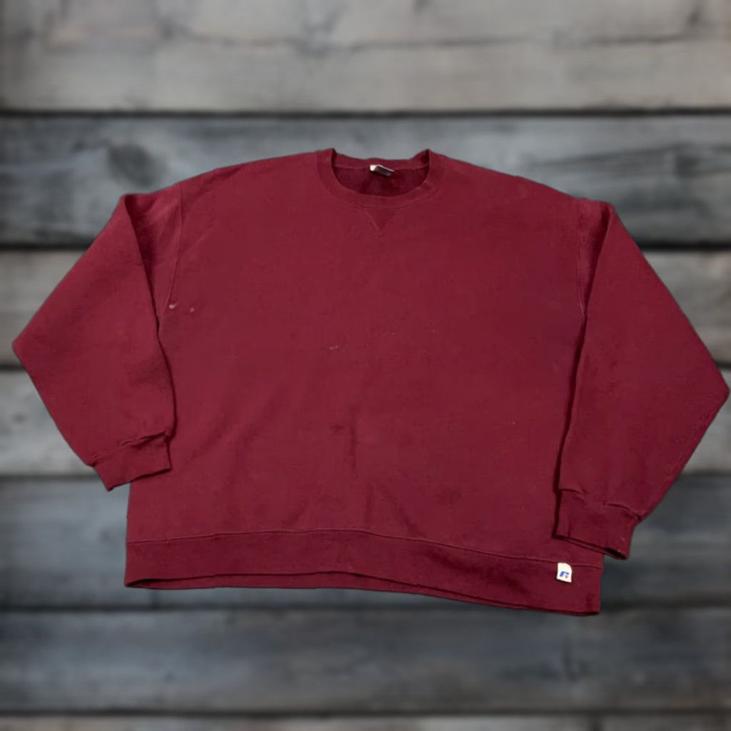 Russell Athletic Russell Athletic Dark Red Dri Power Blank Sweatshirt Adult 2XL Pullover Skater Size US XXL / EU 58 / 5 - 1 Thumbnail