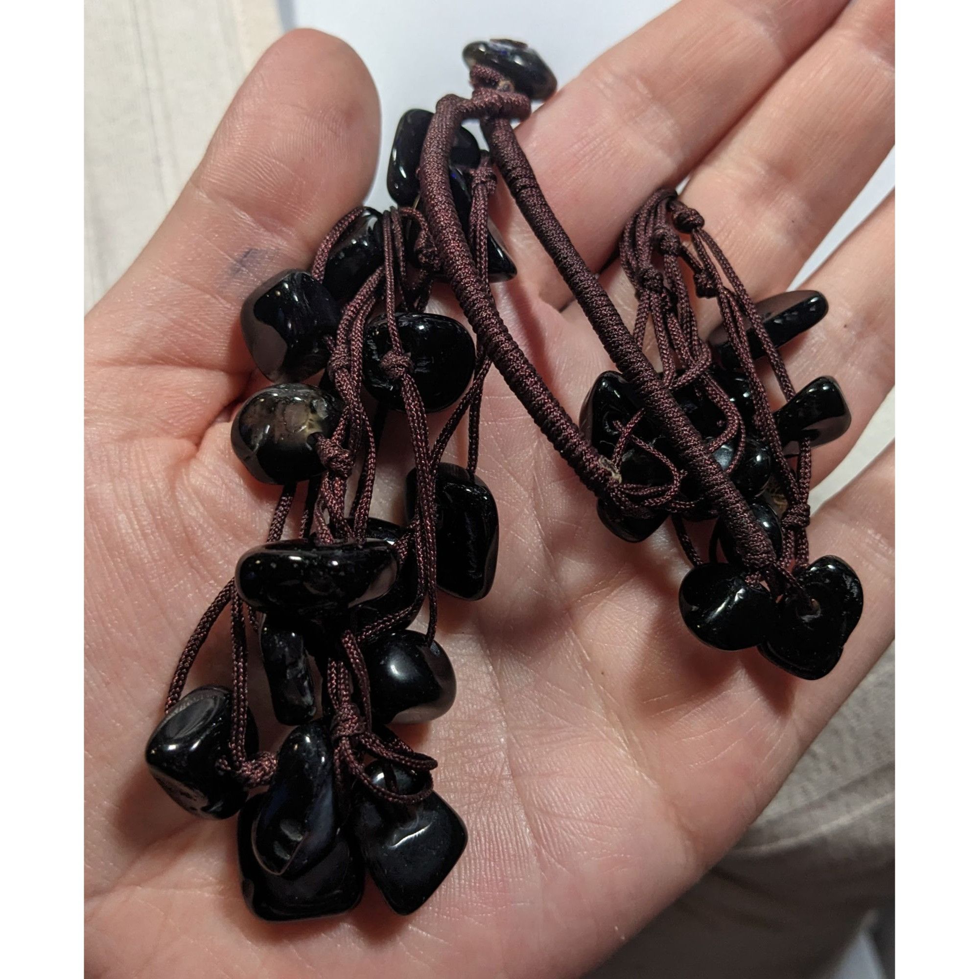 Other Nature Inspired Black Agate Beaded Multilayer Station Neckla Size ONE SIZE - 3 Thumbnail