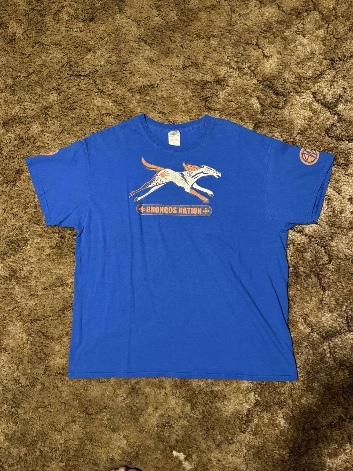 NFL Vintage Broncos Nation NFL T-Shirt Blue XLarge Size US XL / EU 56 / 4 - 1 Thumbnail