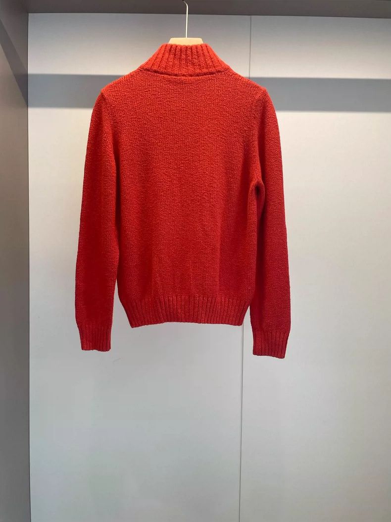 Loro Piana Red Cotton Long Sleeve Jacket