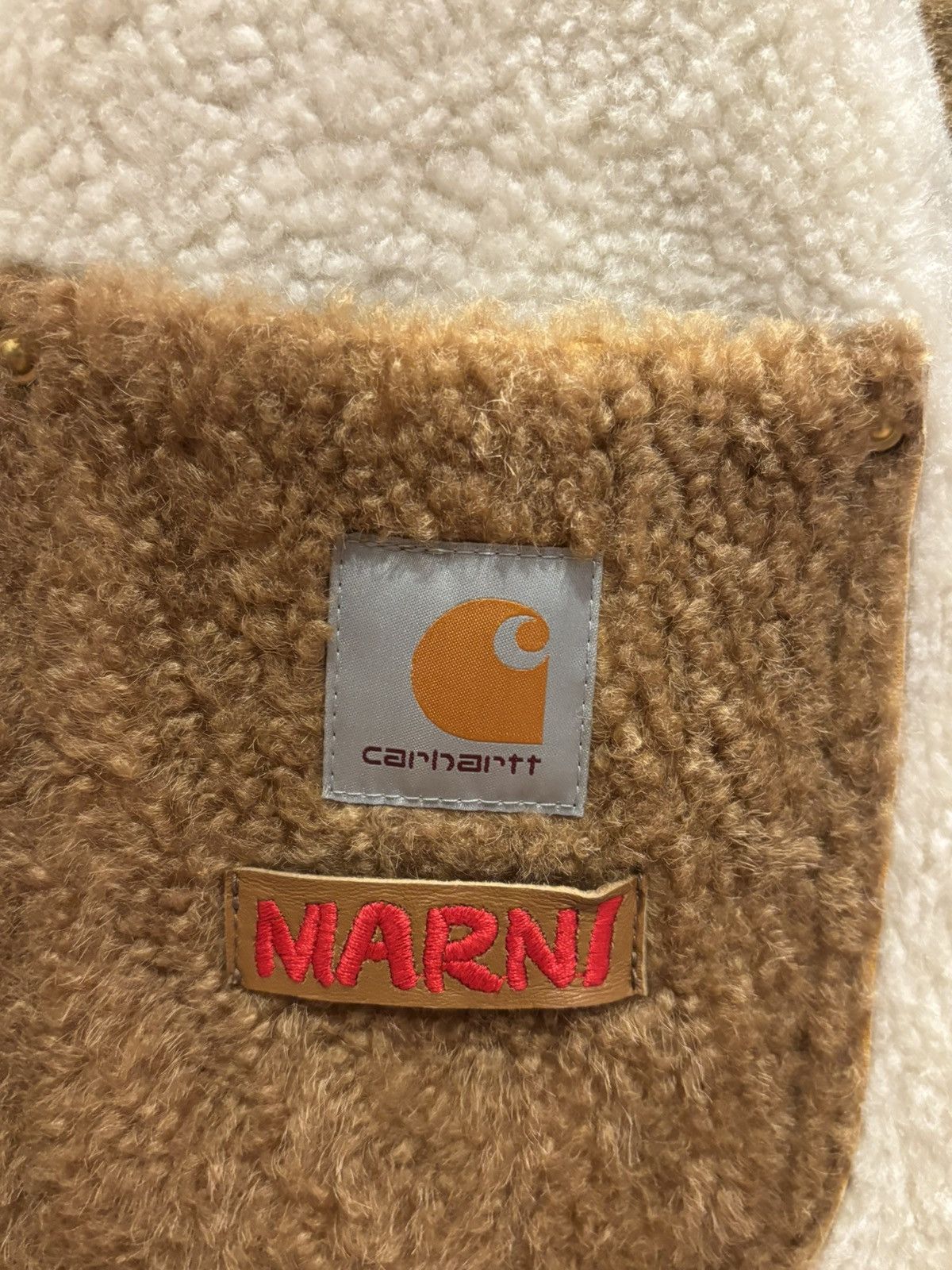 Carhartt Wip × Marni Marni X Carhartt Reversible Leather Sherpa Jacket Size US L / EU 52-54 / 3 - 5 Thumbnail