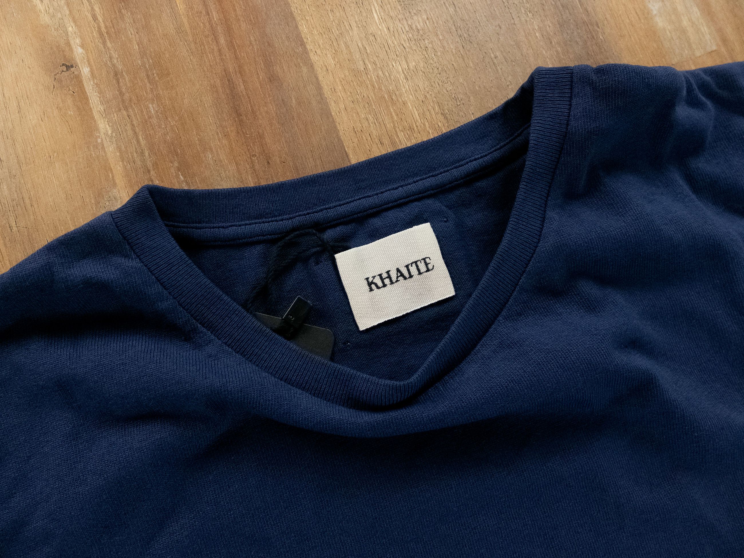 KHAITE KHAITE Mae navy blue cotton crewneck t-shirt Medium Size M / US 6-8 / IT 42-44 - 5 Thumbnail