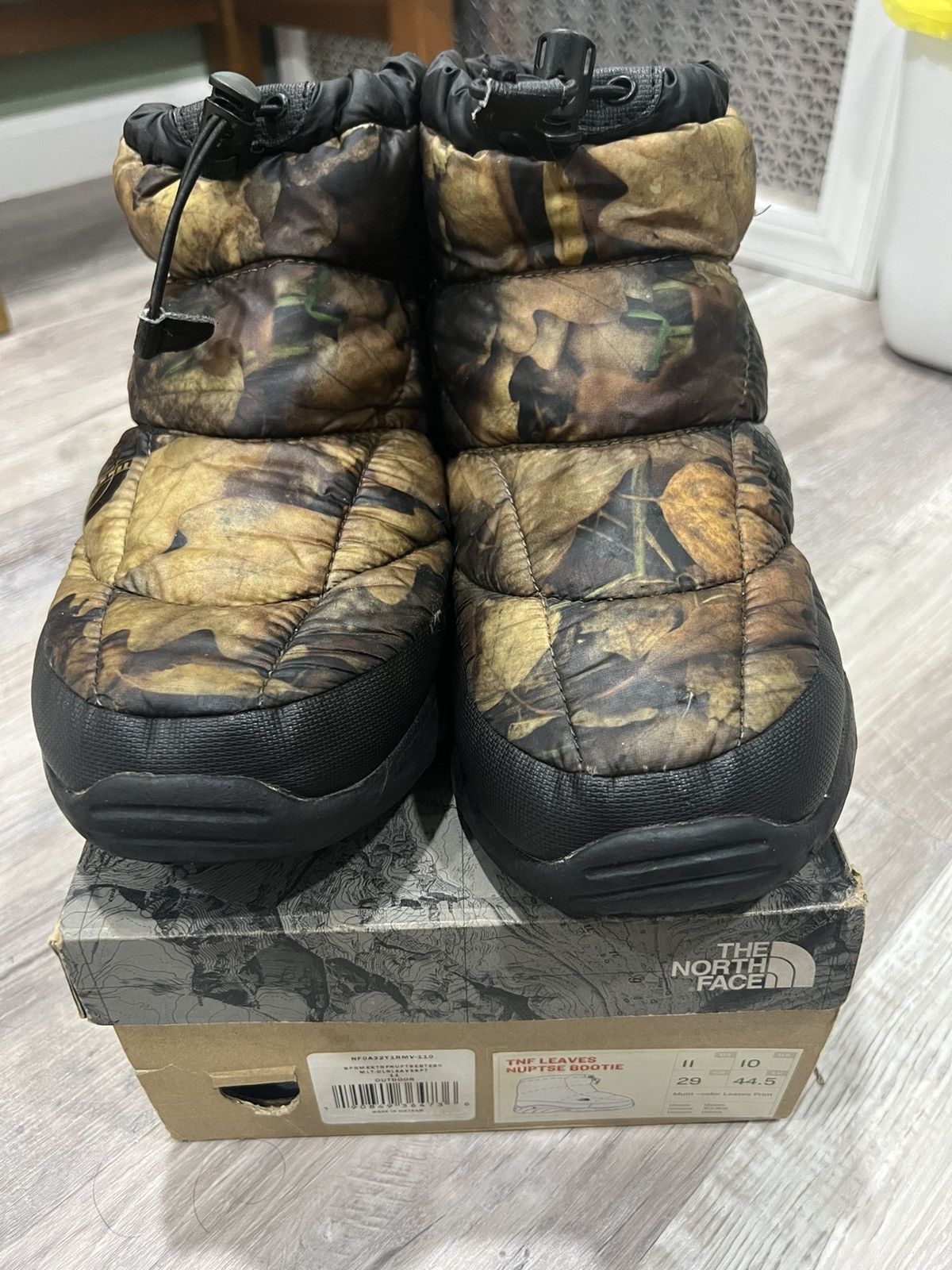 Supreme SUPREME x The North Face leaves nuptse bootie | Grailed