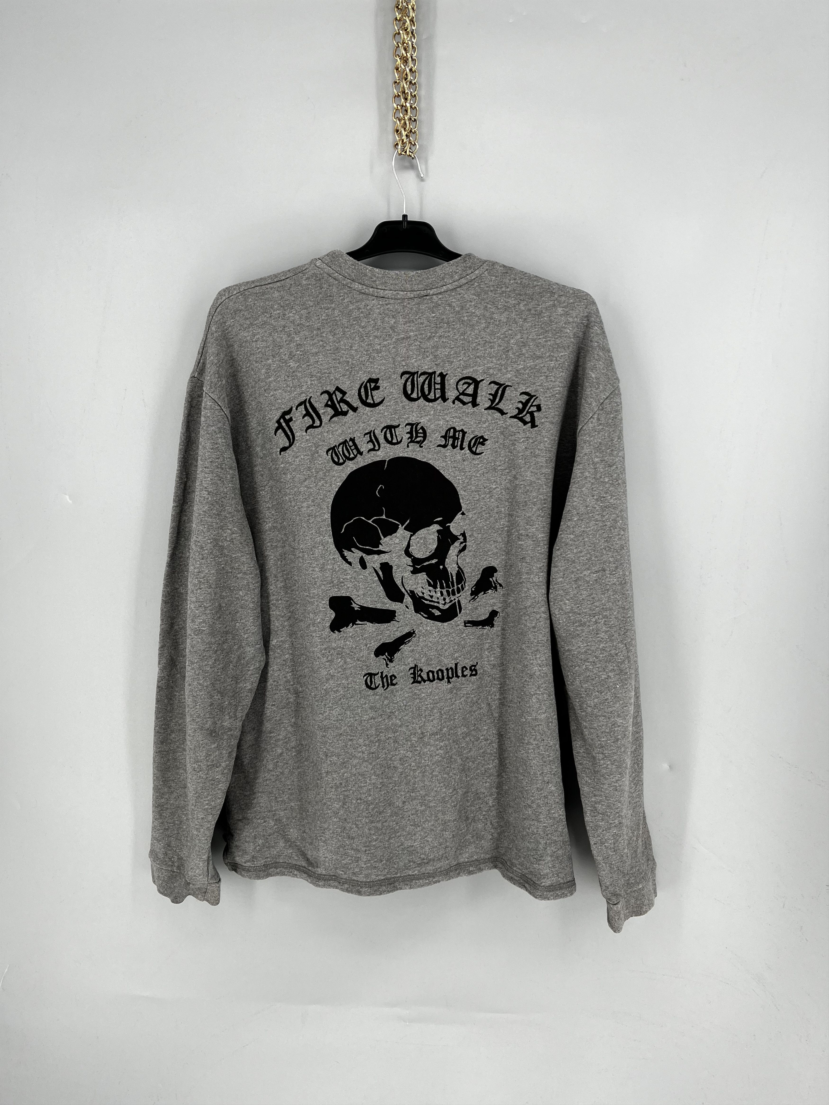 Vintage Vintage The Kooples Big logo Skeleton y2k sweatshirt Size US L / EU 52-54 / 3 - 9 Thumbnail