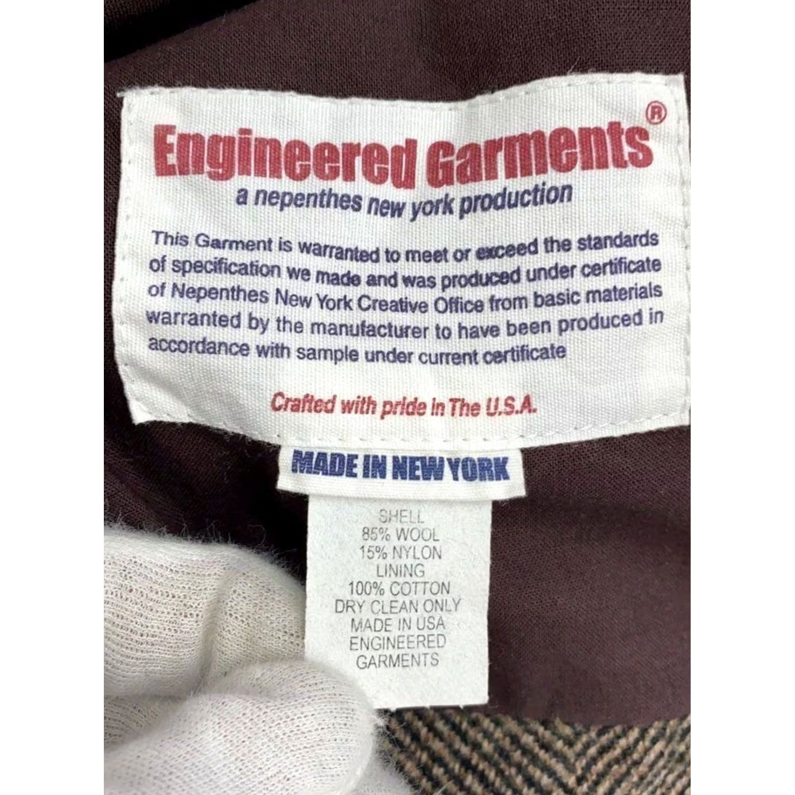 Engineered Garments Engineered Garments Vest Wool Brown Check Size S Casual Wool Vest Mens Regular Short Jacket/Coat Length Button Closure Size US S / EU 44-46 / 1 - 4 Thumbnail
