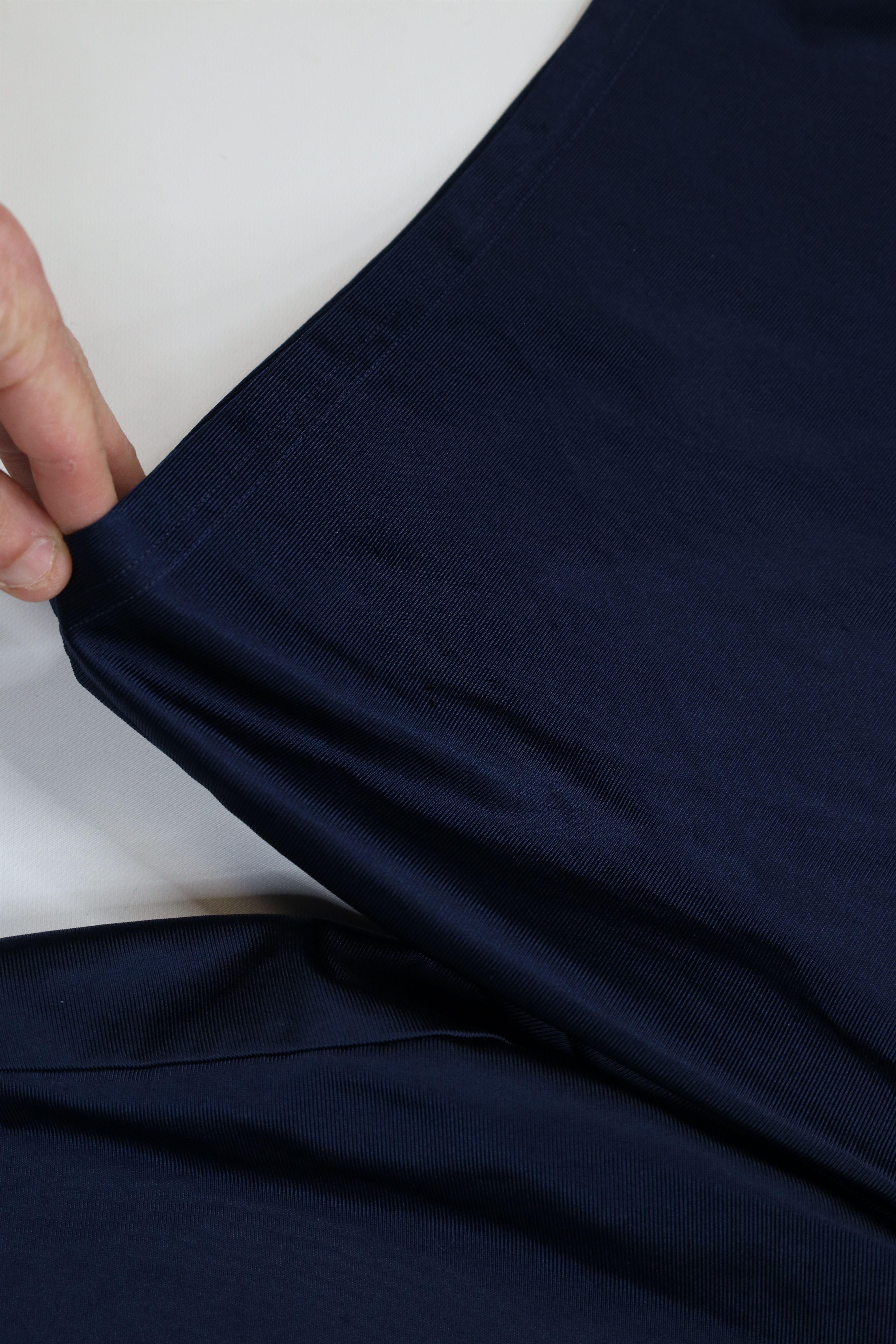 Nike Vintage Nike Mini Swoosh Silky Polyester Shorts Blue Dazzle Size US 36 / EU 52 - 6 Thumbnail
