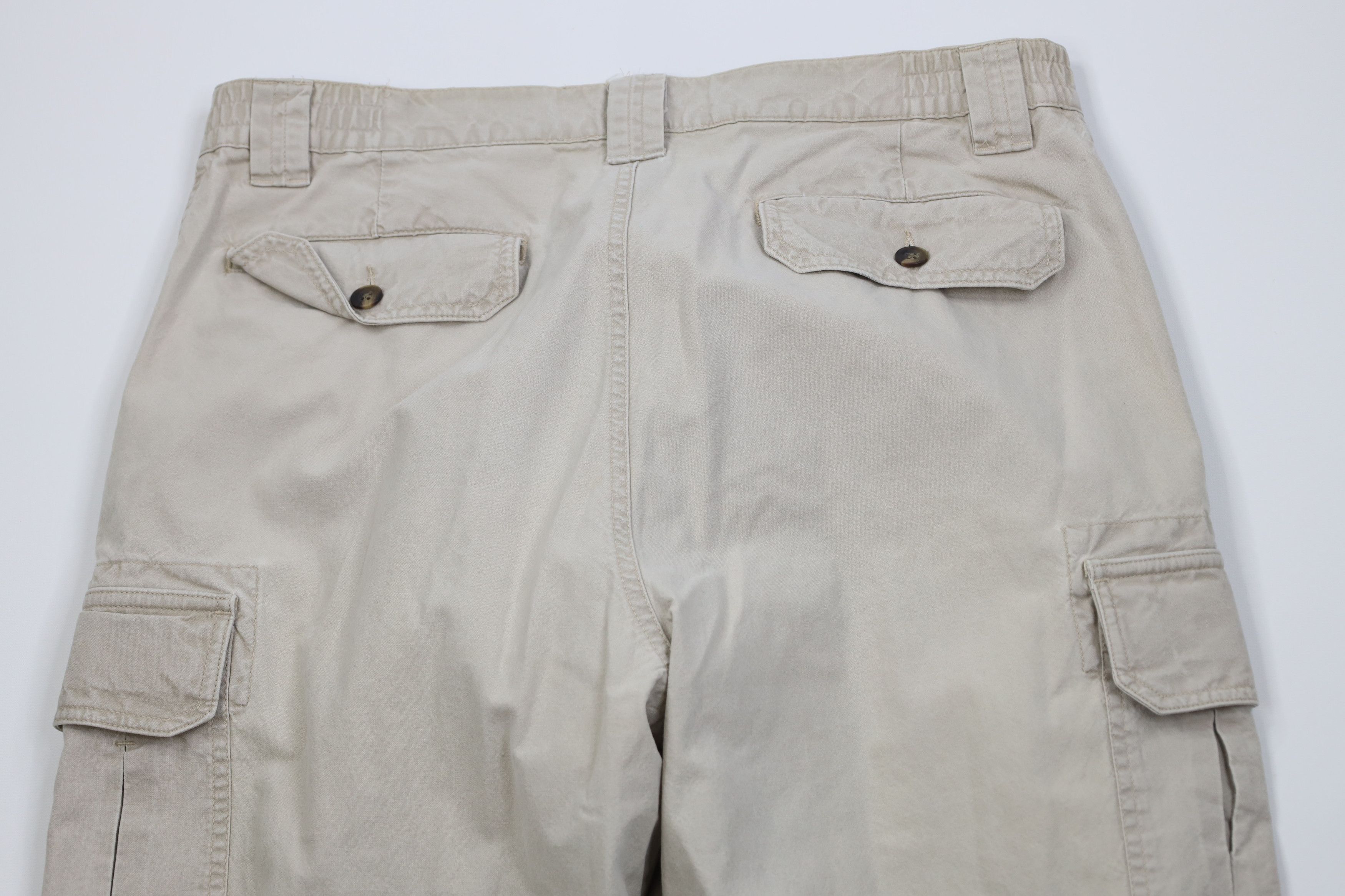 L.L. Bean Vintage 90s LL Bean Tropic Weight Wide Leg Cargo Pants Size US 33 - 12 Thumbnail
