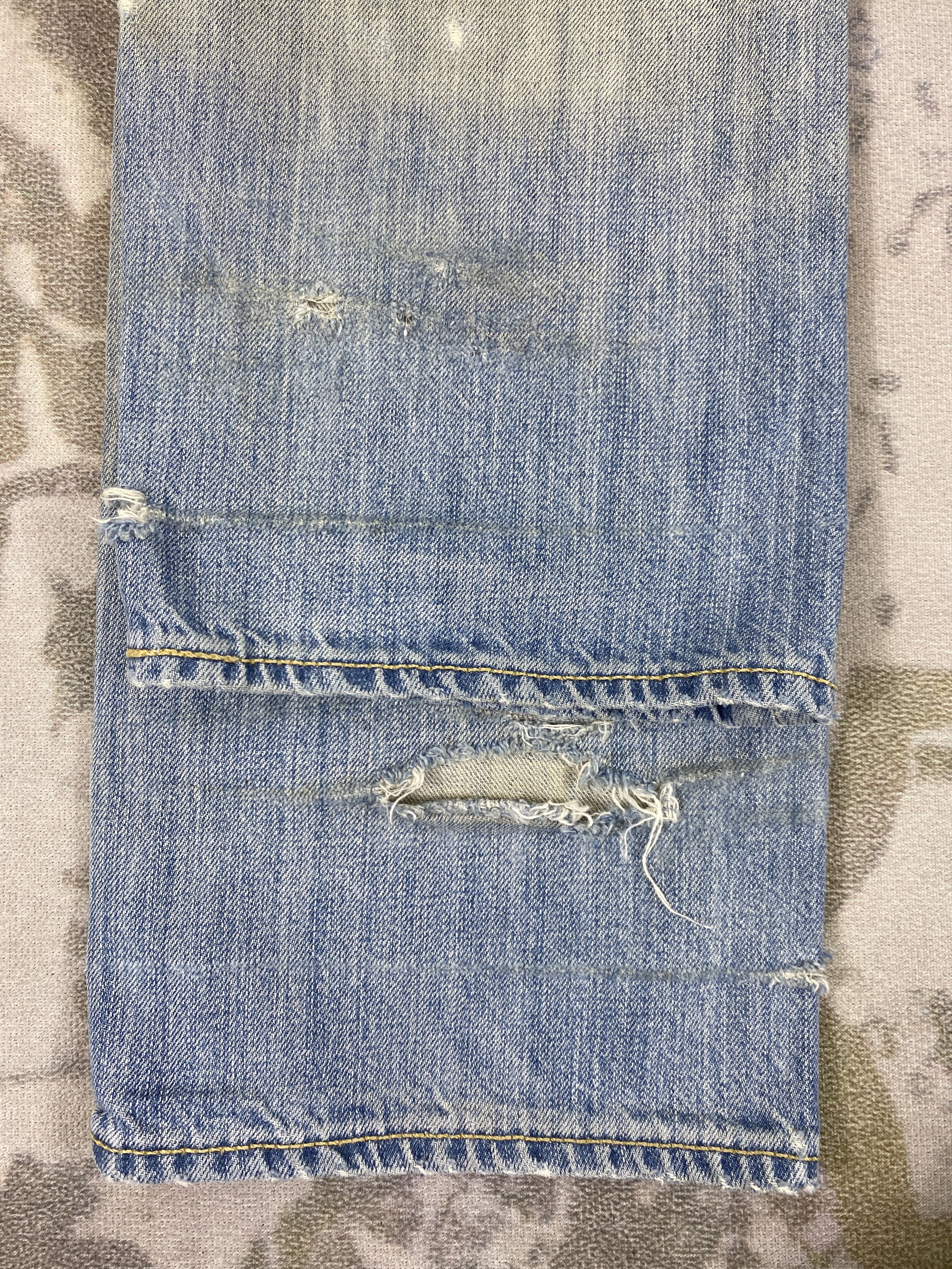 Levi's Distressed Blue Vintage Levi's 505 Jeans 32x31.5 - JN3549 Size US 32 / EU 48 - 14 Thumbnail