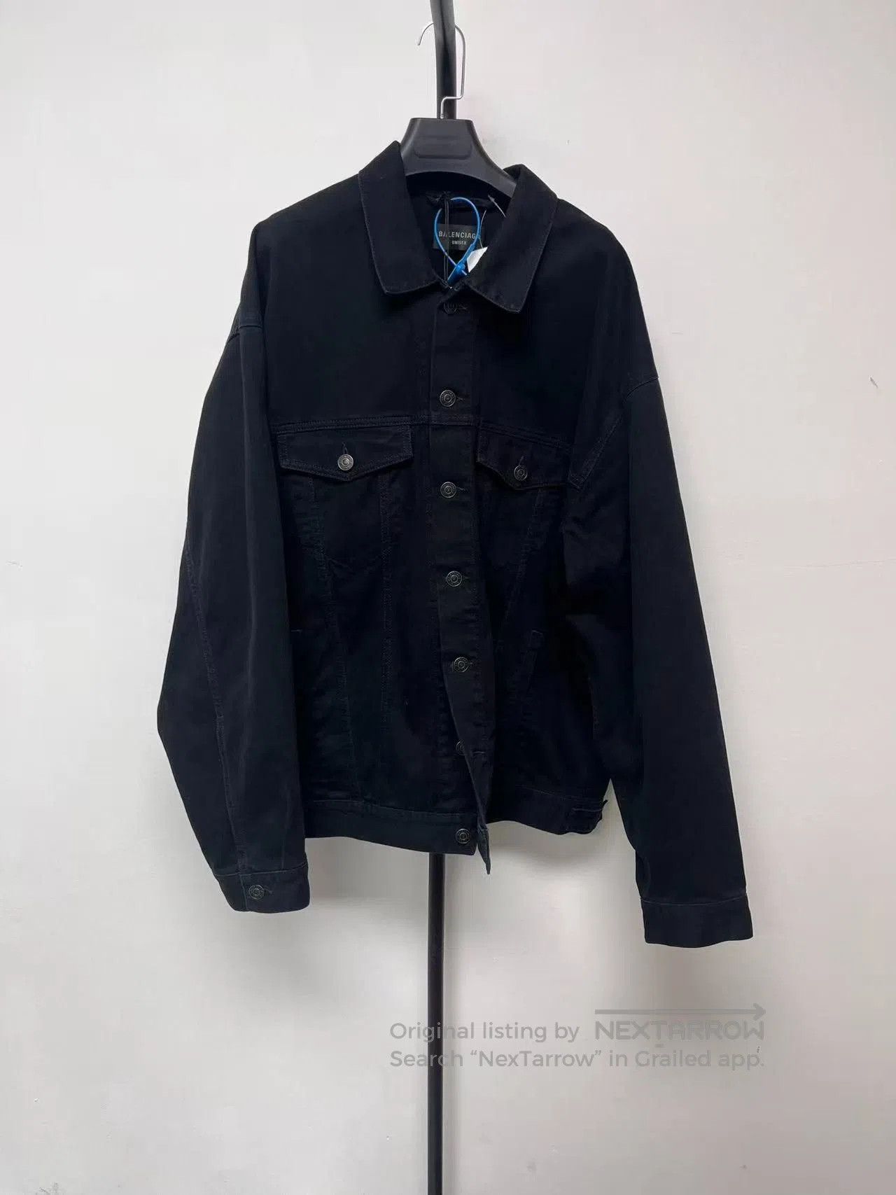 Balenciaga Balenciaga Logo Single-Breasted Denim Jacket Men's. Size US S / EU 44-46 / 1 - 2 Thumbnail