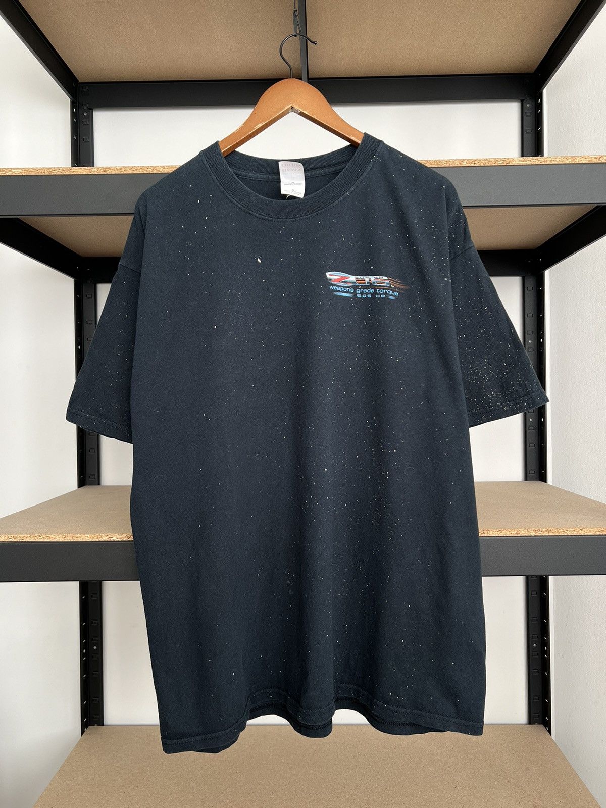Vintage Vintage 2000s Chevrolet Corvette Z06 505 HP Black T-shirt Size US XL / EU 56 / 4 - 3 Thumbnail
