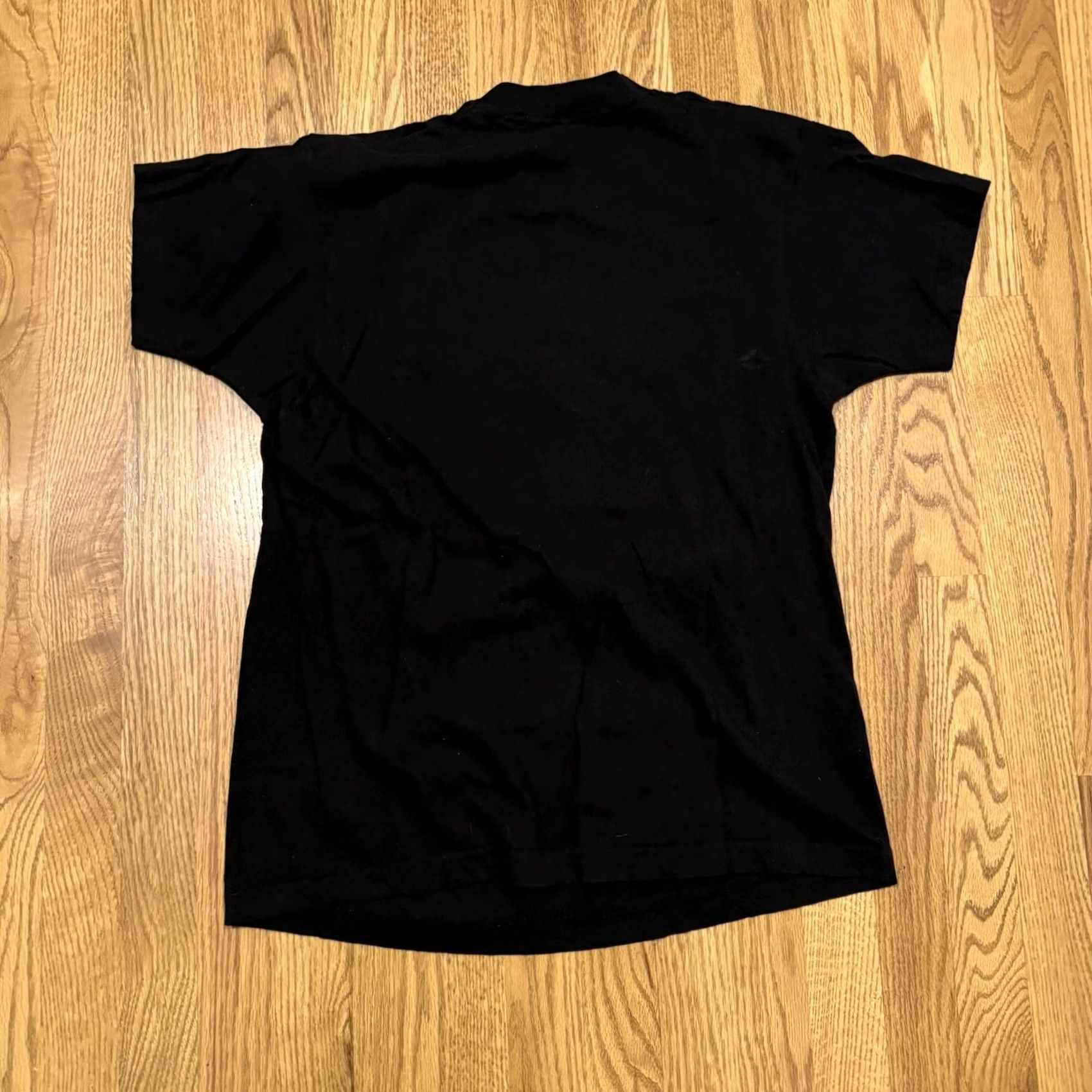 Vintage VINTAGE Screen Stars T Shirt Skeleton Glow In The Dark Black XL 80s 90s Halloween Horror Skull Ribs USA Mens Size US XL / EU 56 / 4 - 6 Thumbnail