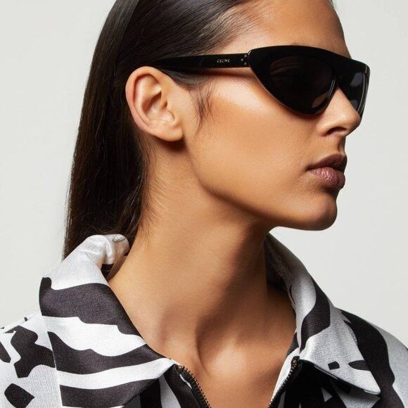 Celine Celine CL40261I 25A Sunglasses - Ivory Frame - Lowest Price! Size ONE SIZE - 3 Thumbnail