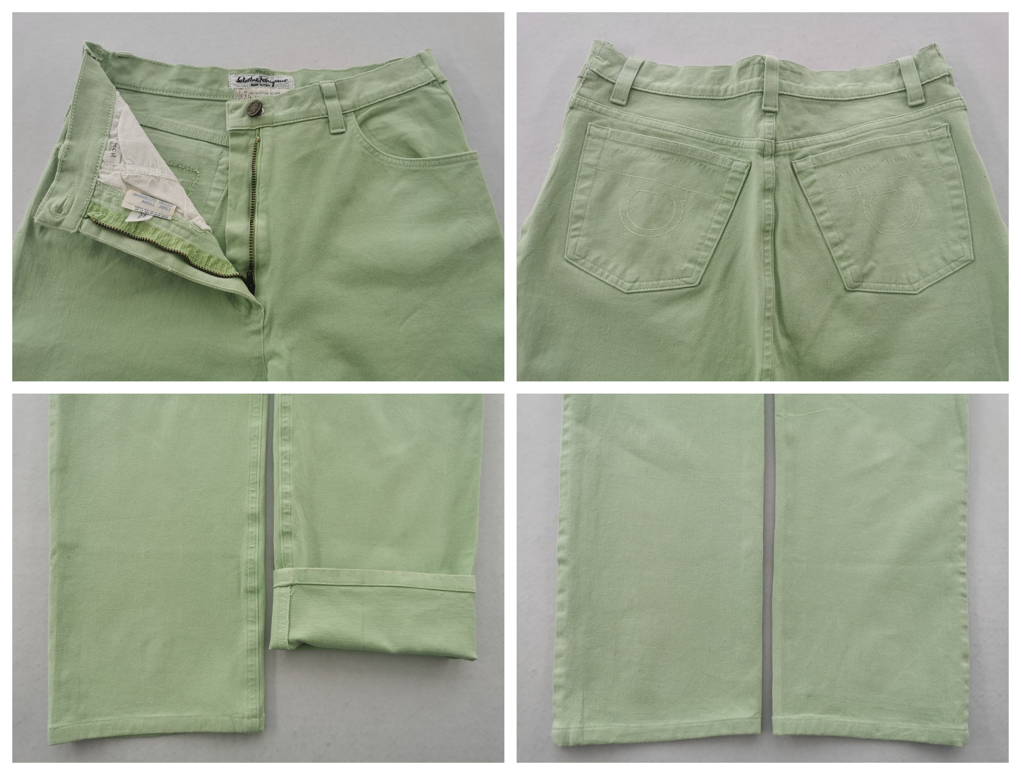 Salvatore Ferragamo Vintage 90s Salvatore Ferragamo Denim Made In Italy Size 29" - 7 Thumbnail