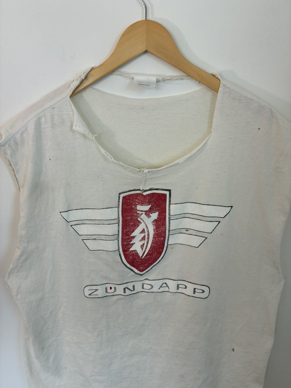 Vintage Thrashed ZUNDAPP German Motorcycle Distressed Cut Off Size US XL / EU 56 / 4 - 2 Thumbnail