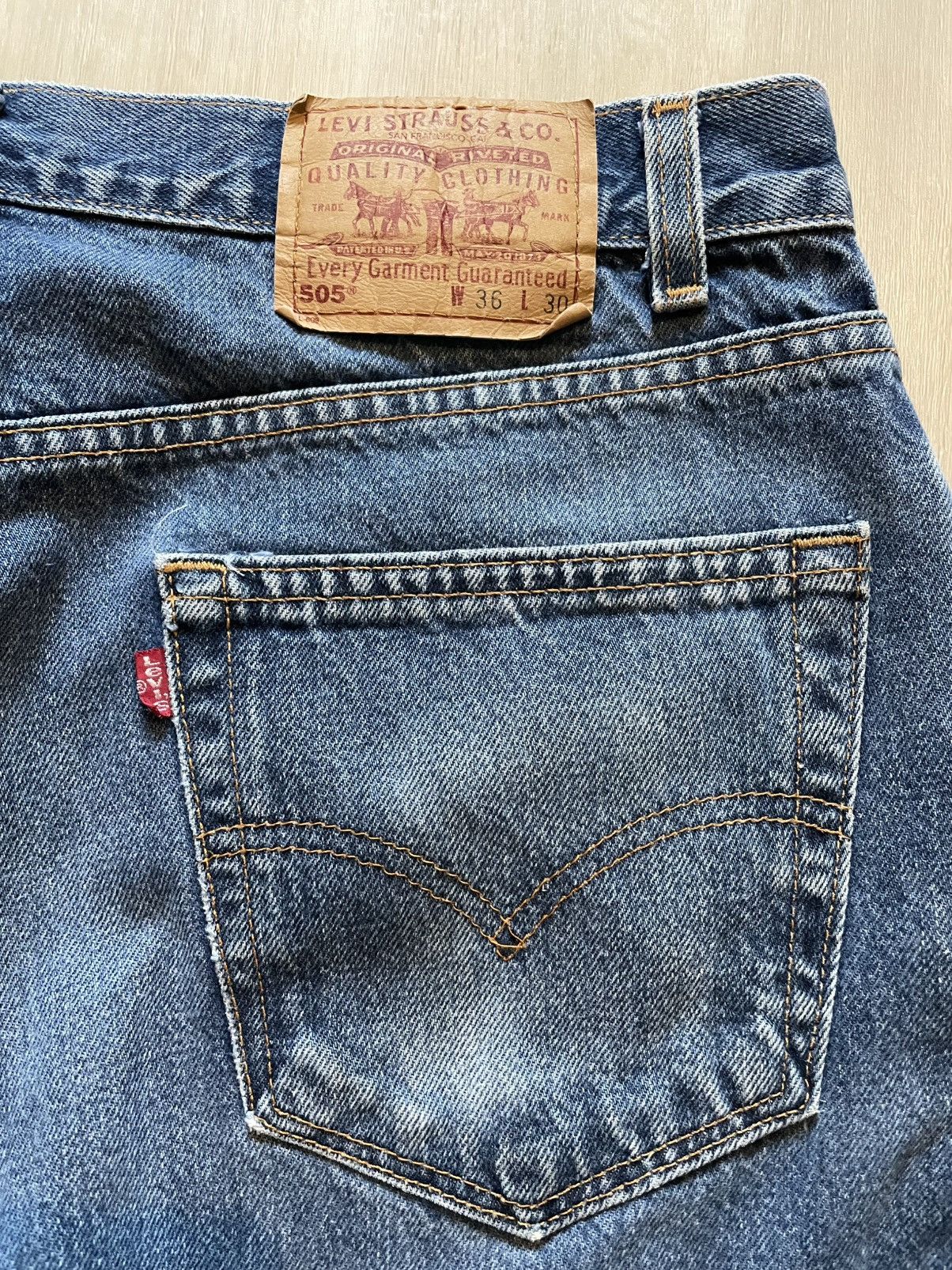 Levi's VTG Y2K 2000 Levis 505 Made In USASz 36x30 *34x30 Size US 34 / EU 50 - 3 Thumbnail