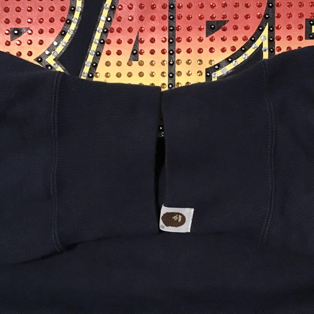 Bape × Nigo × Swarovski BAPE × Swarovski KISS logo pullover hoodie a bathing ape Size US L / EU 52-54 / 3 - 8 Thumbnail