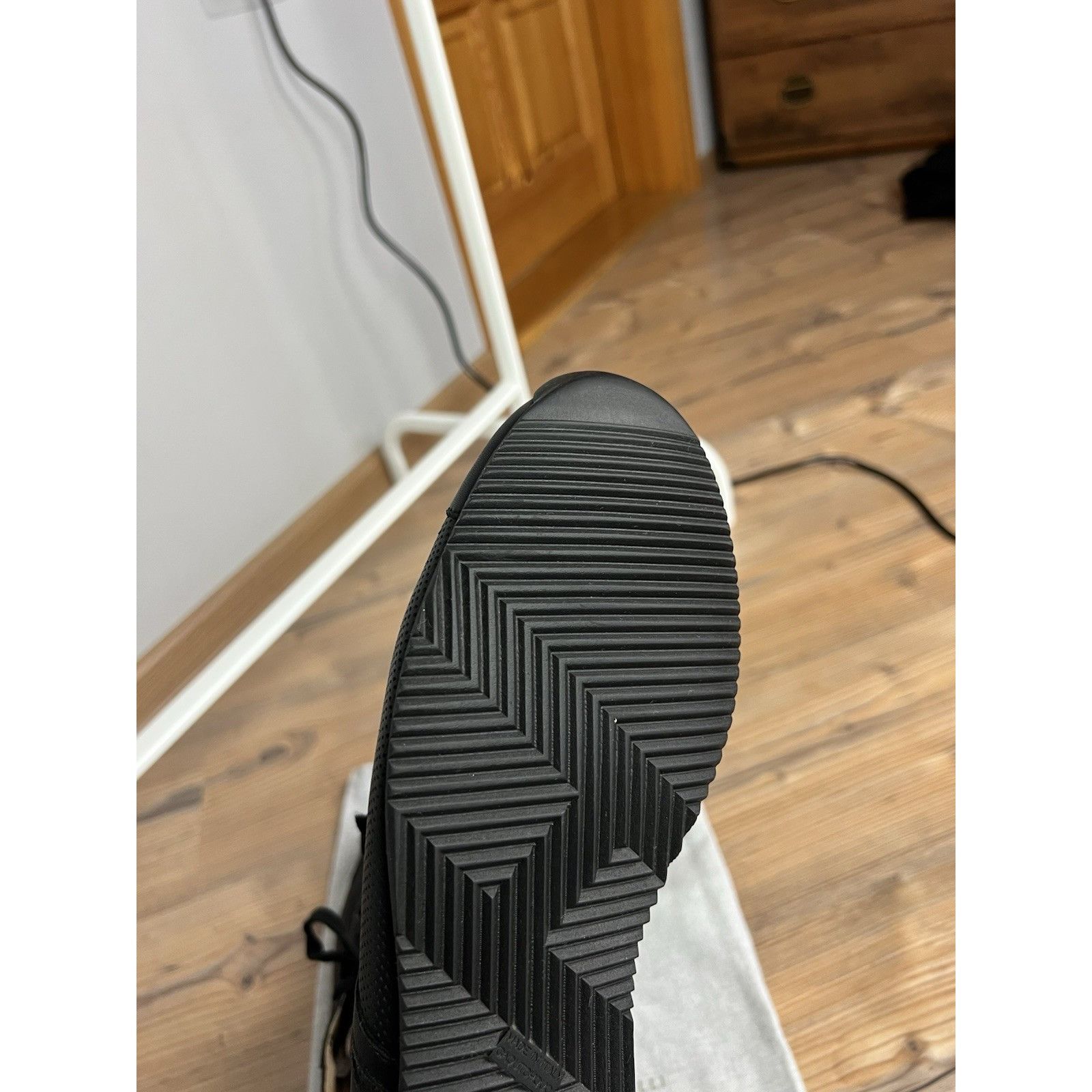 Hermes Hermès Kool Authentic Black Perforated Leather Sneakers Size Size US 9 / EU 42 - 9 Thumbnail