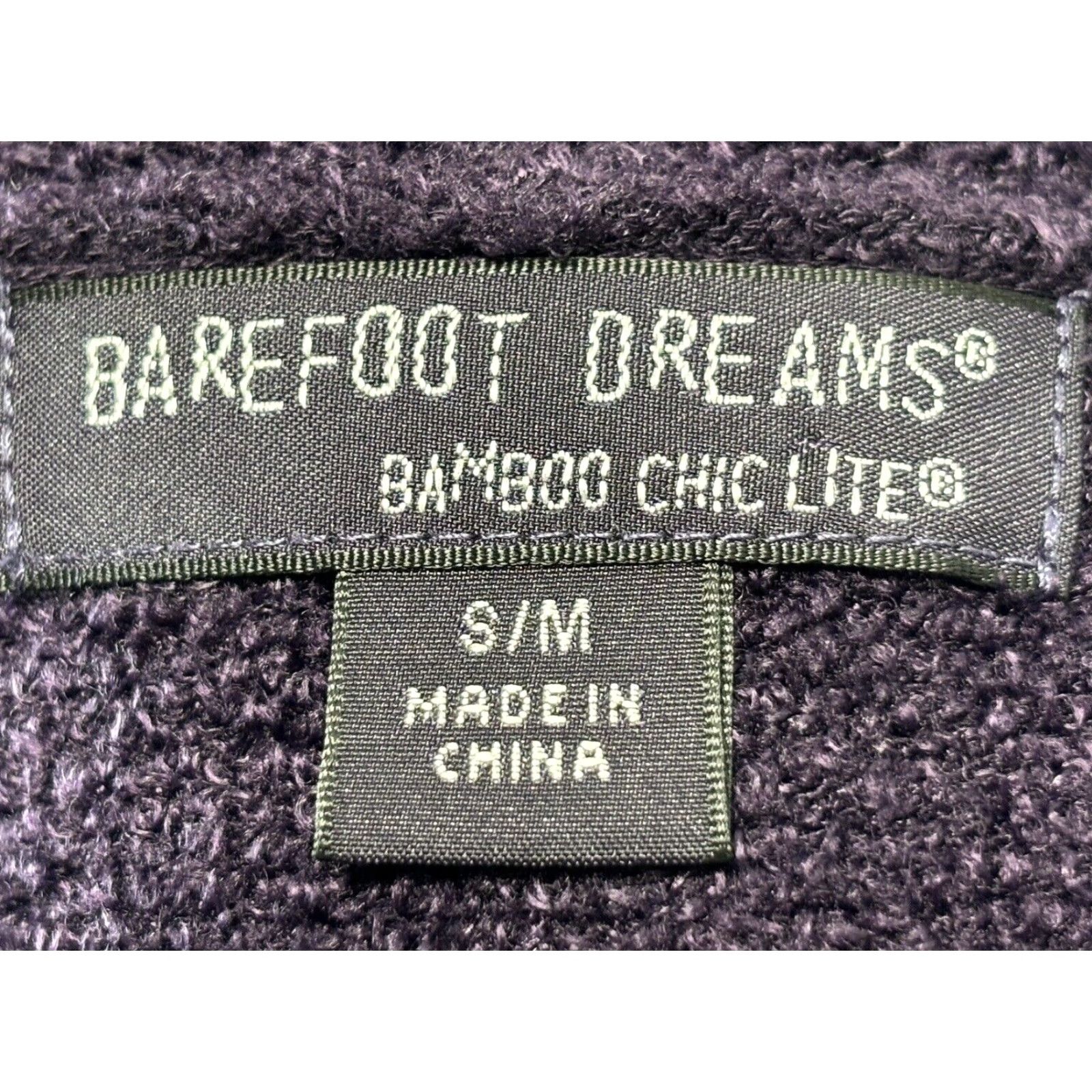 Vintage Barefoot Dreams Cárdigan Bamboo Chic Lite Calypso Wrap Long Deep Purple S/M Cardigan Women Draped Open Front Casual Long Sleeve Knit Style Size S / US 4 / IT 40 - 6 Thumbnail