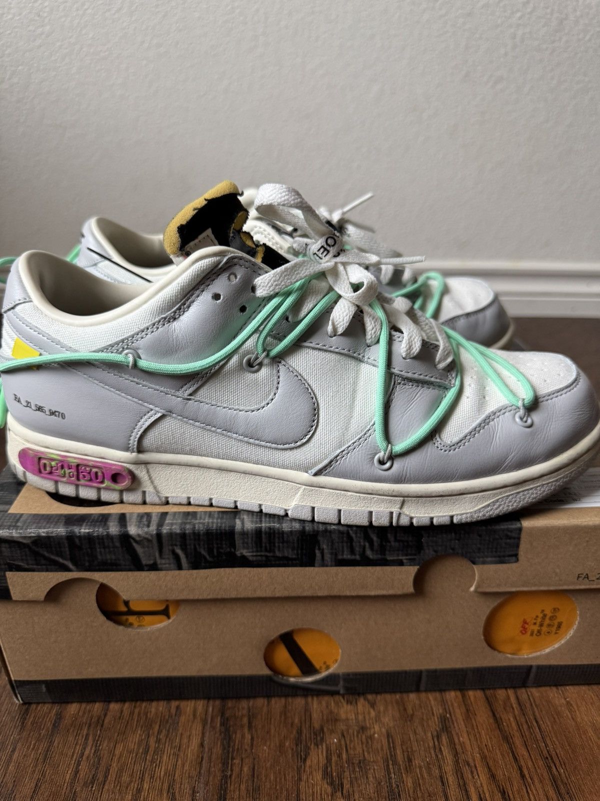Nike × Off-White Nike Off-White Dunk Lot 4/50 Size US 11 / EU 44 - 3 Thumbnail