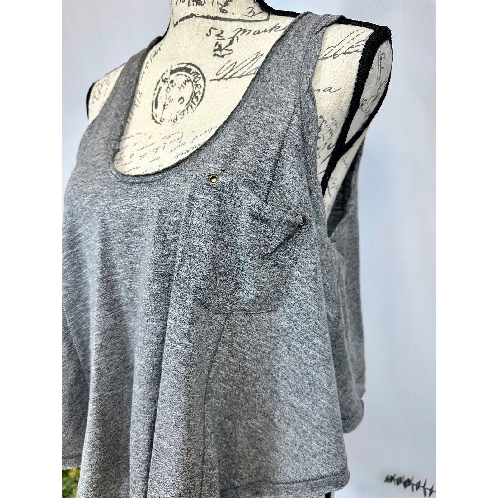Free People Free People Stevie Split Back Tank Gray XS Size XS / US 0-2 / IT 36-38 - 13 Thumbnail