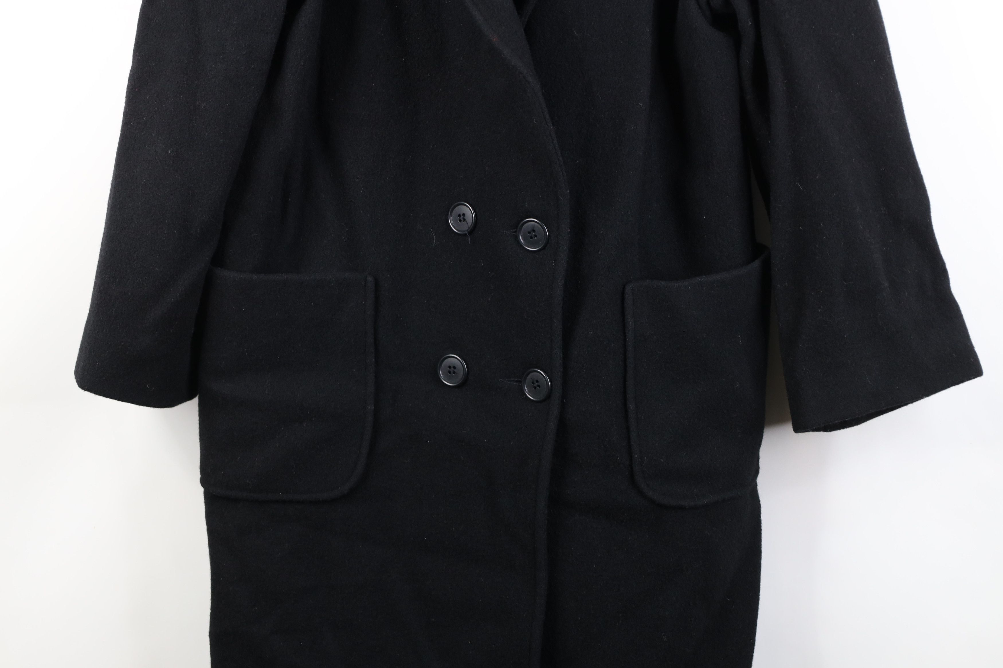 Vintage Vintage 80s 90s Streetwear Trench Coat Jacket Black USA Size L / US 10 / IT 46 - 3 Thumbnail