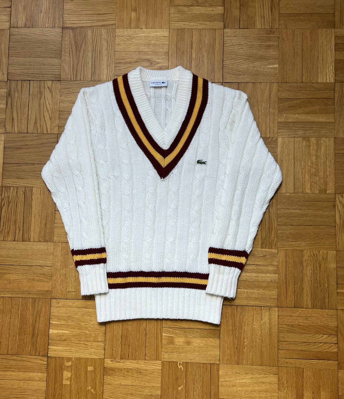 Lacoste Unisex Braid Sweater Lacoste Small Logo Size US S / EU 44-46 / 1 - 1 Thumbnail