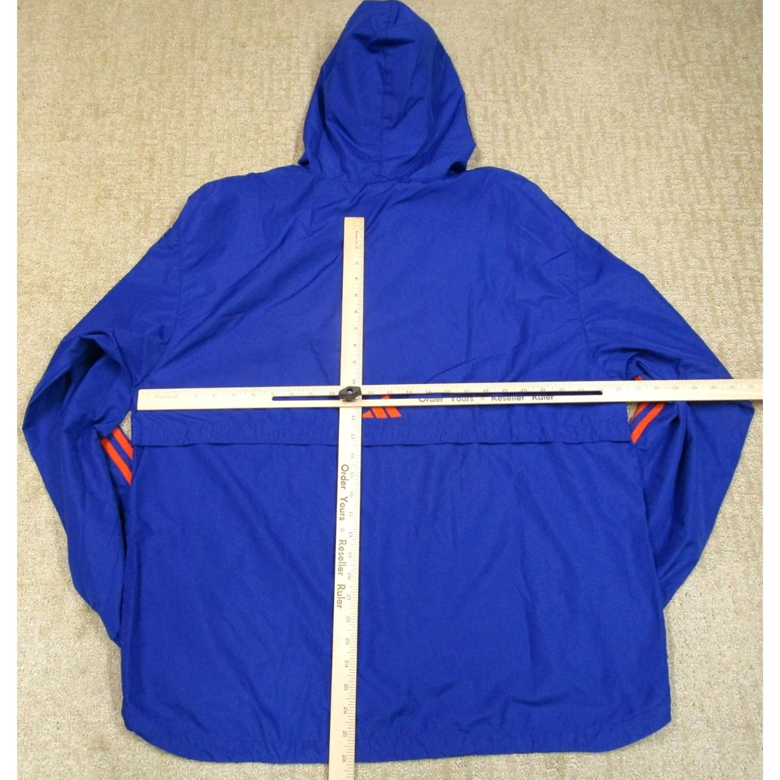 Adidas VINTAGE adidas Jacket Men XL Blue Lightweight Hooded Windbreaker Y2K Size US XL / EU 56 / 4 - 5 Thumbnail