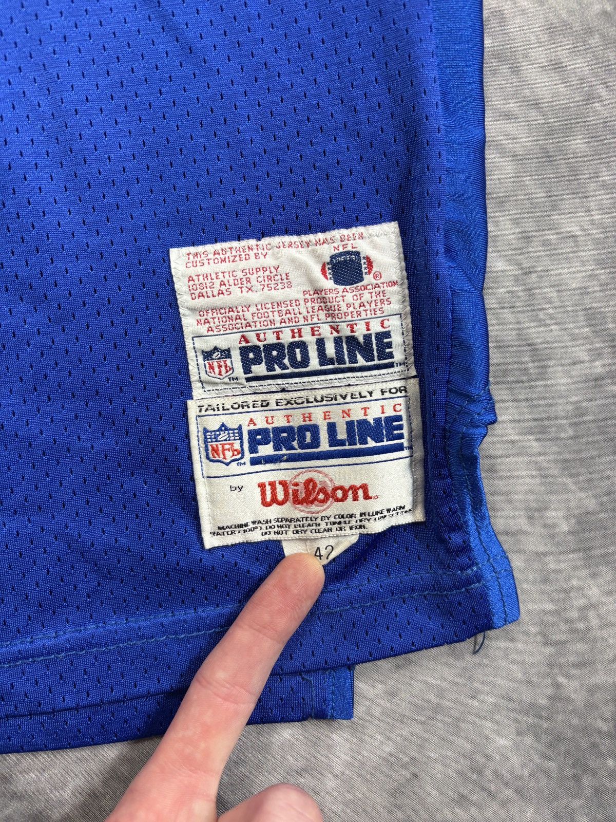 NFL 1994 Indianapolis Colts Jersey 90s Vintage Football Wilson Size US S / EU 44-46 / 1 - 8 Thumbnail