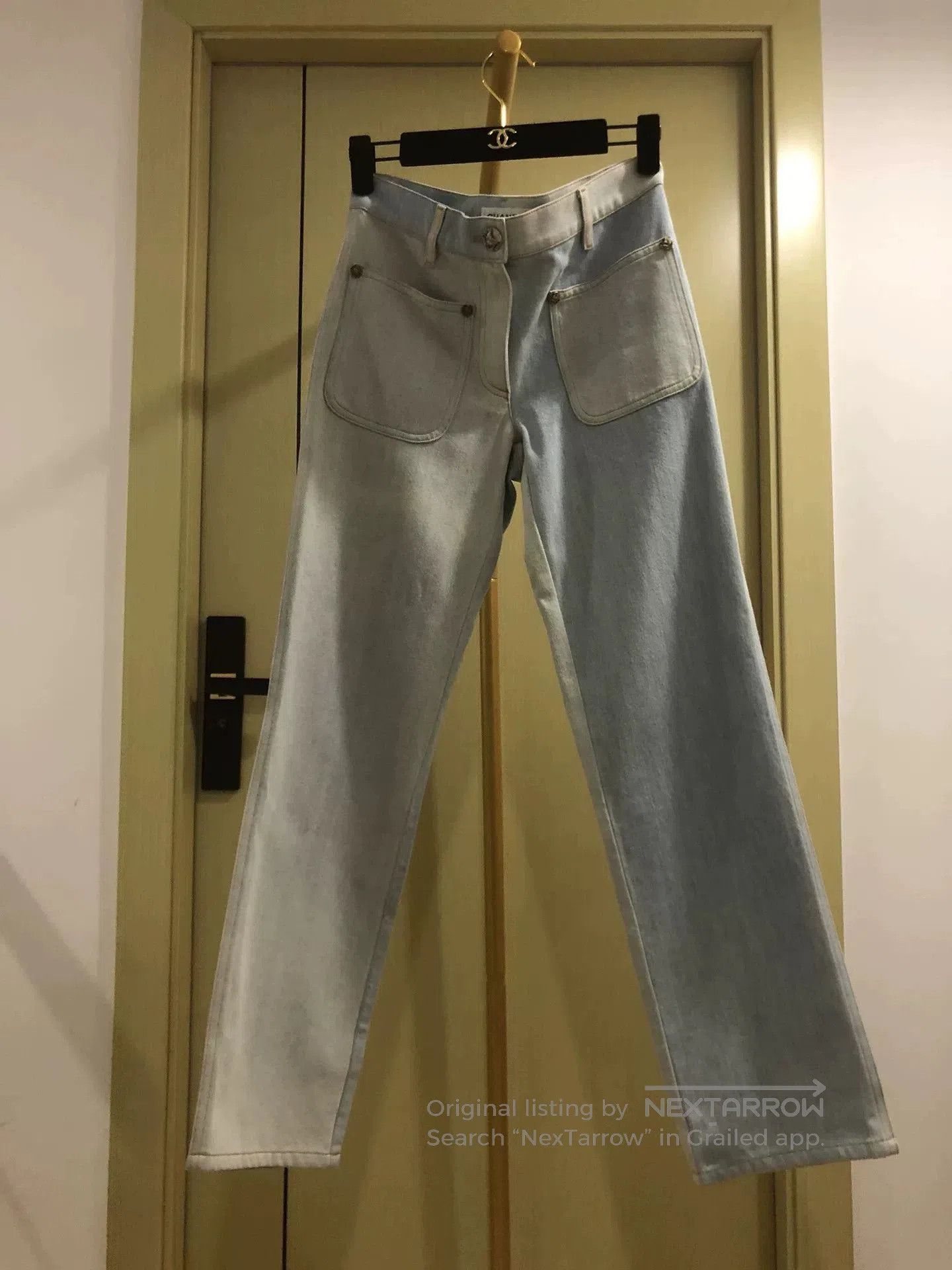 Chanel Chanel Light Blue Denim Jeans for Women. Size 33" - 1 Thumbnail