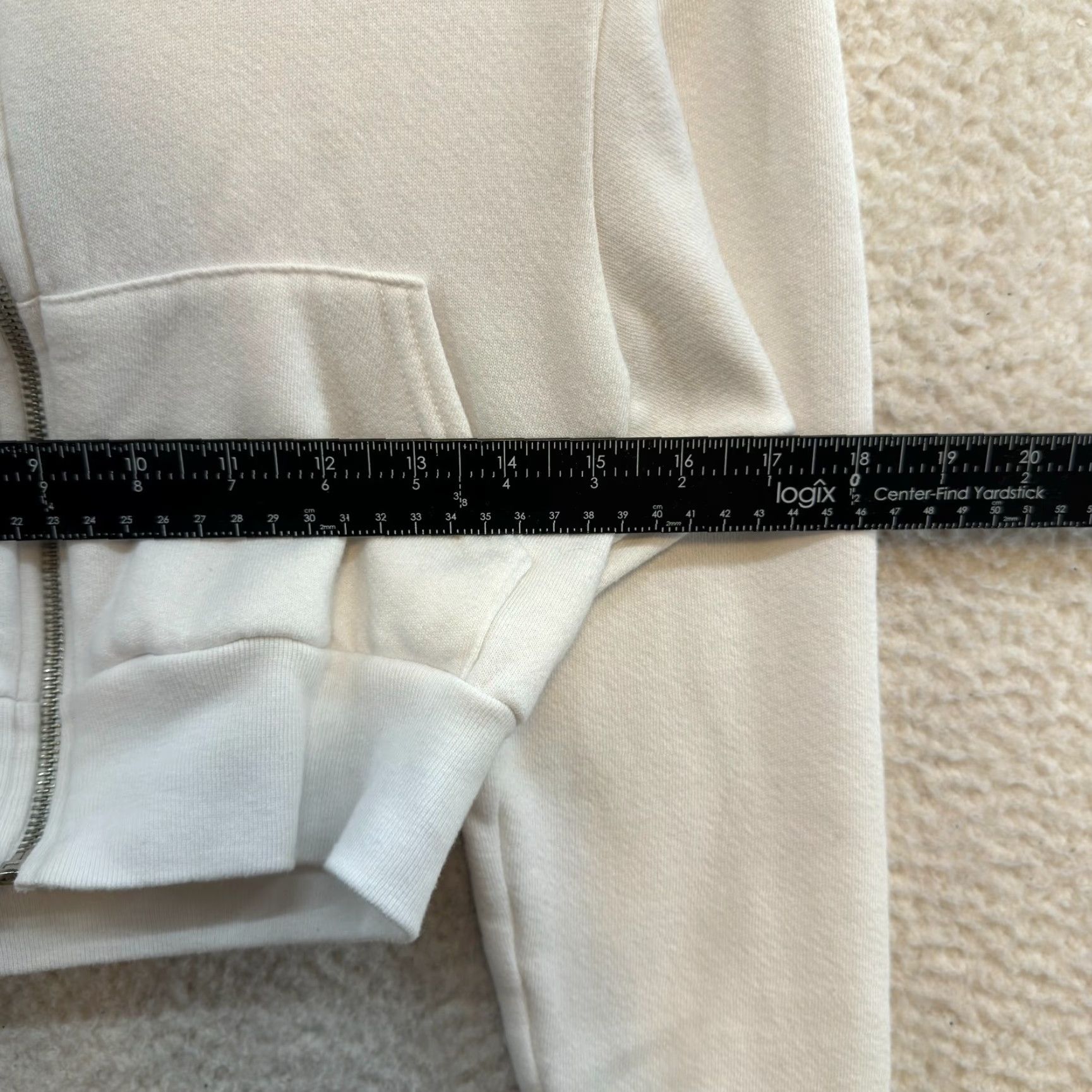 American Apparel VINTAGE American Apparel White Cropped Hoodie XS S Small Full Zip Size XS / US 0-2 / IT 36-38 - 4 Thumbnail